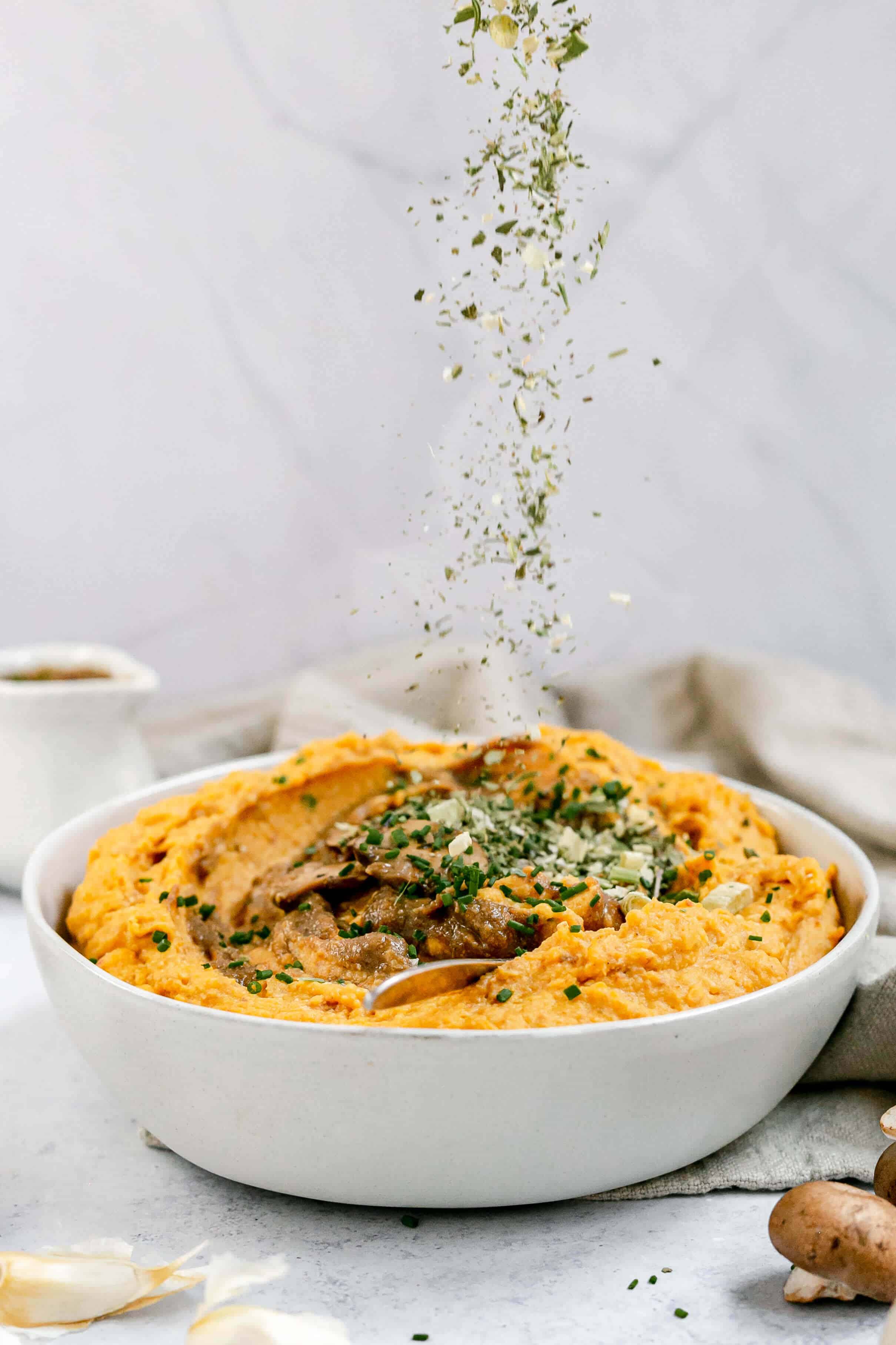 Plant-Based Sweet Potato Mashed Potatoes