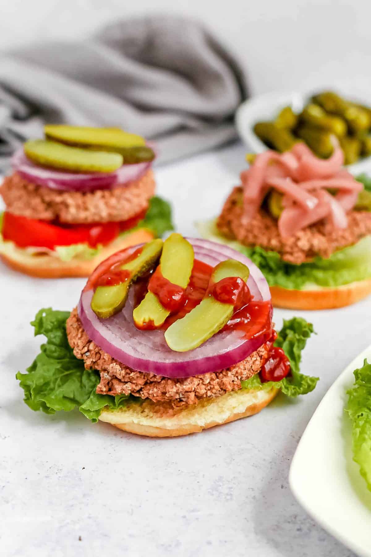 Spicy Vegan Black Bean Burgers