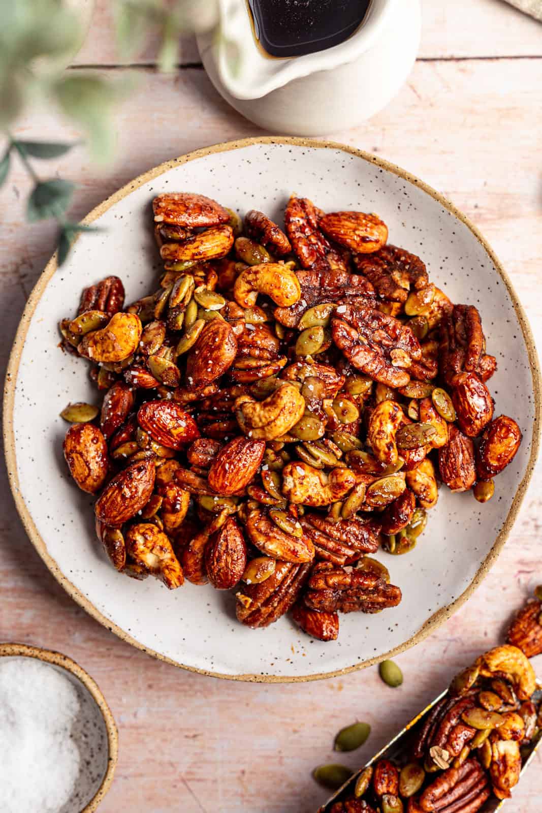 Vegan Sweet & Spicy Roasted Nuts