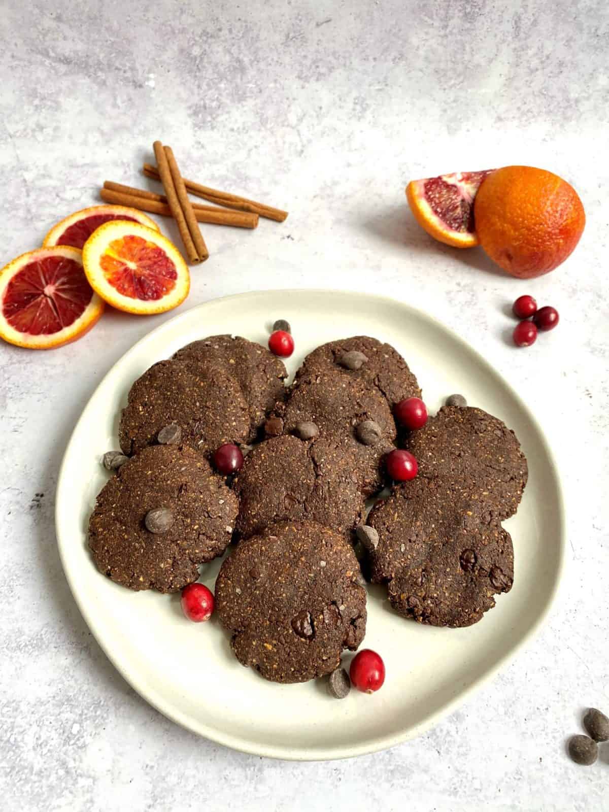 Vegan Chocolate Spice Cookies