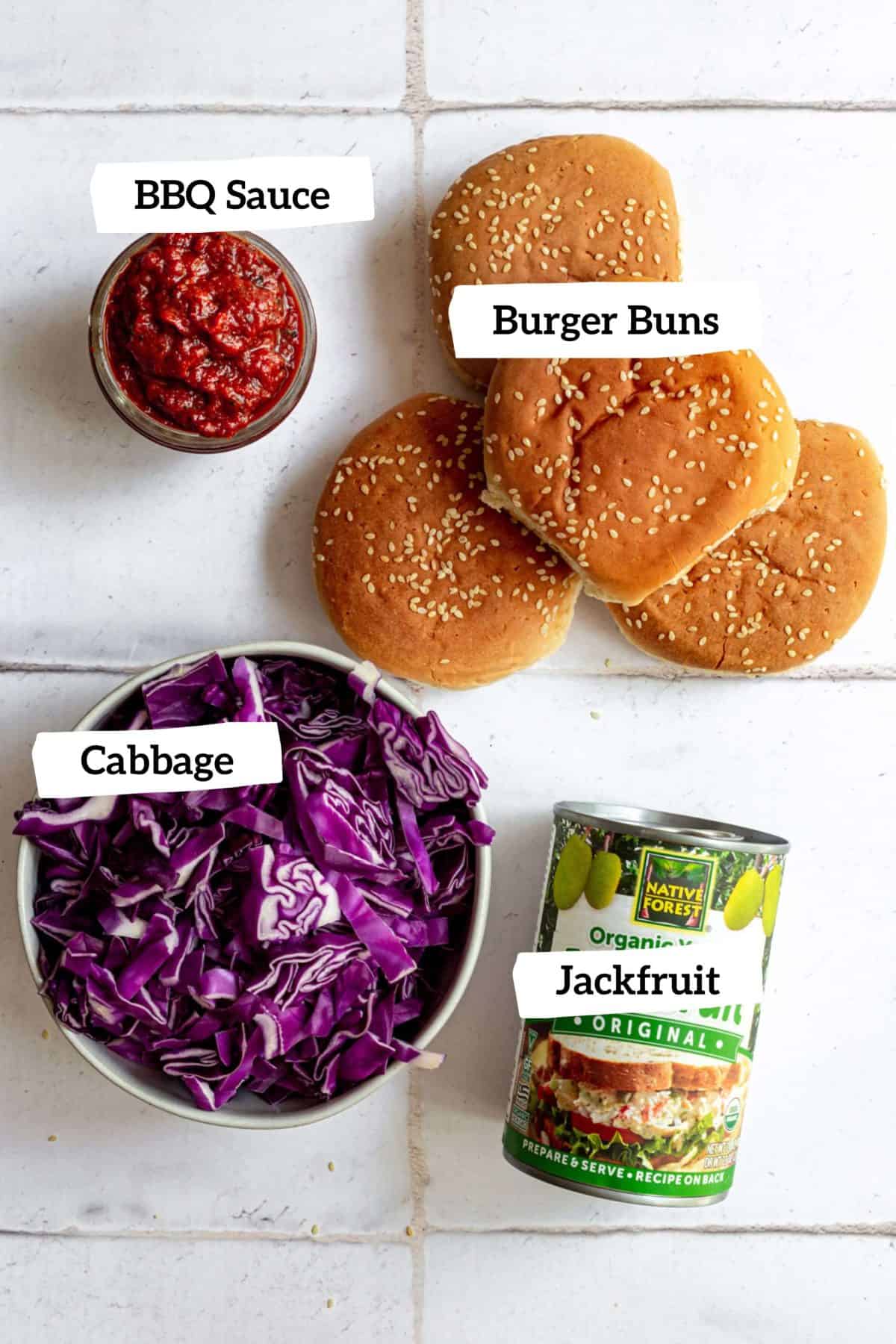 Barbecue Jackfruit Sandwiches Ingredients