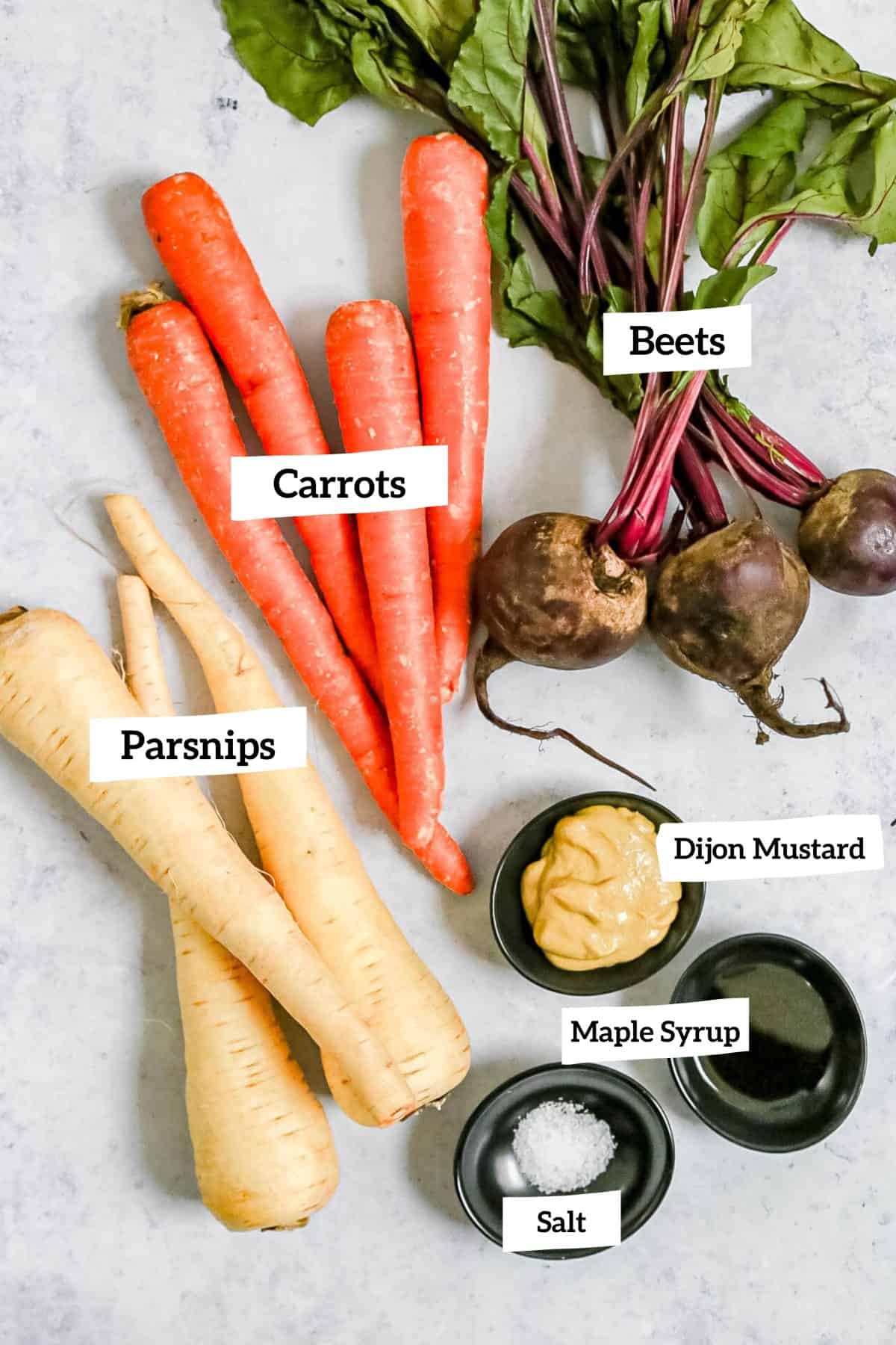Dijon Roasted Root Vegetables Ingredients