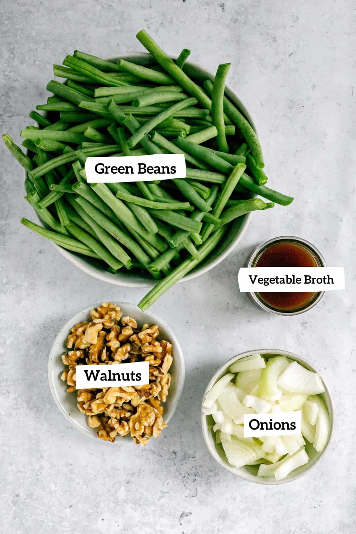 Oil-Free Green Beans Ingredients