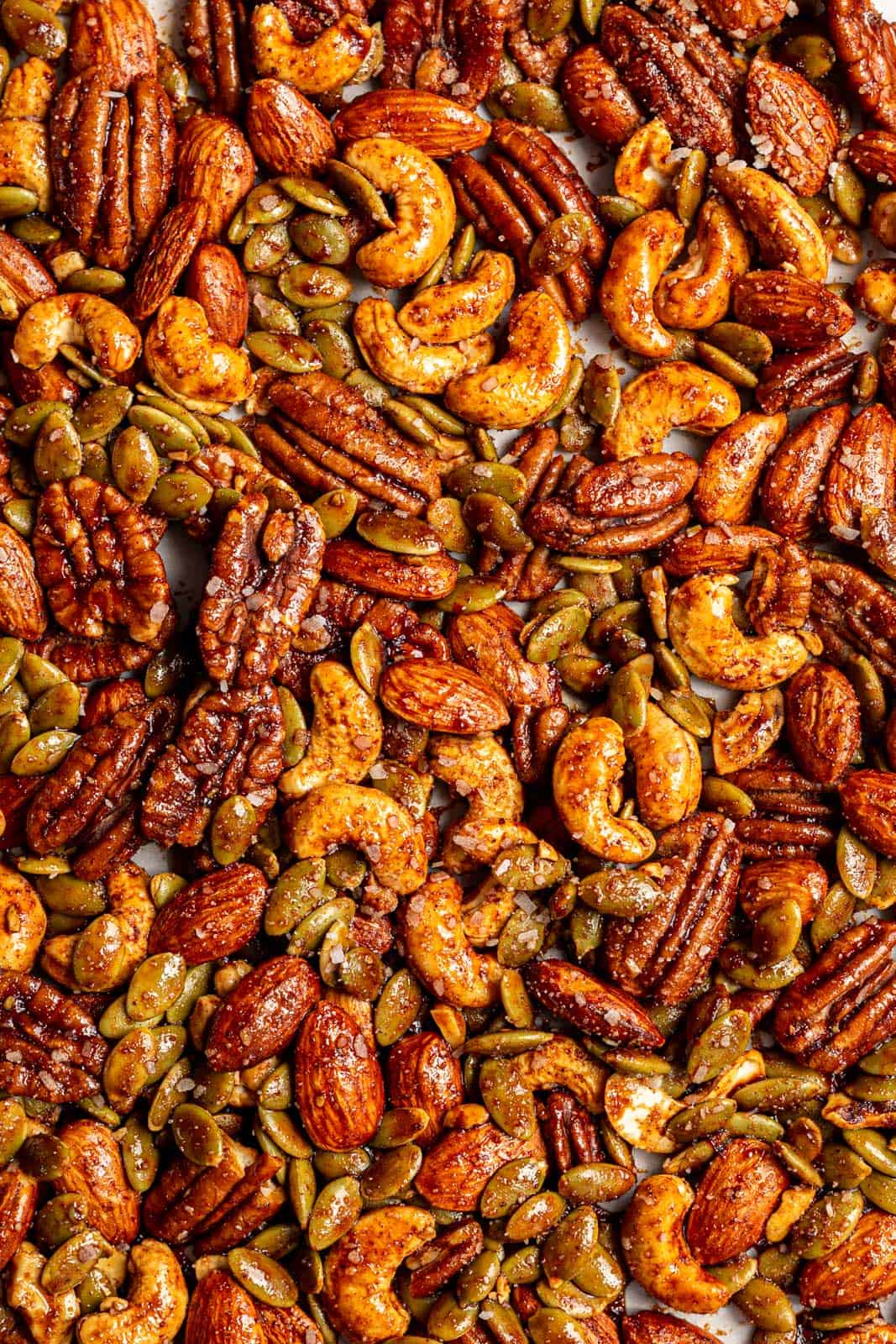 Vegan Sweet & Spicy Roasted Nuts