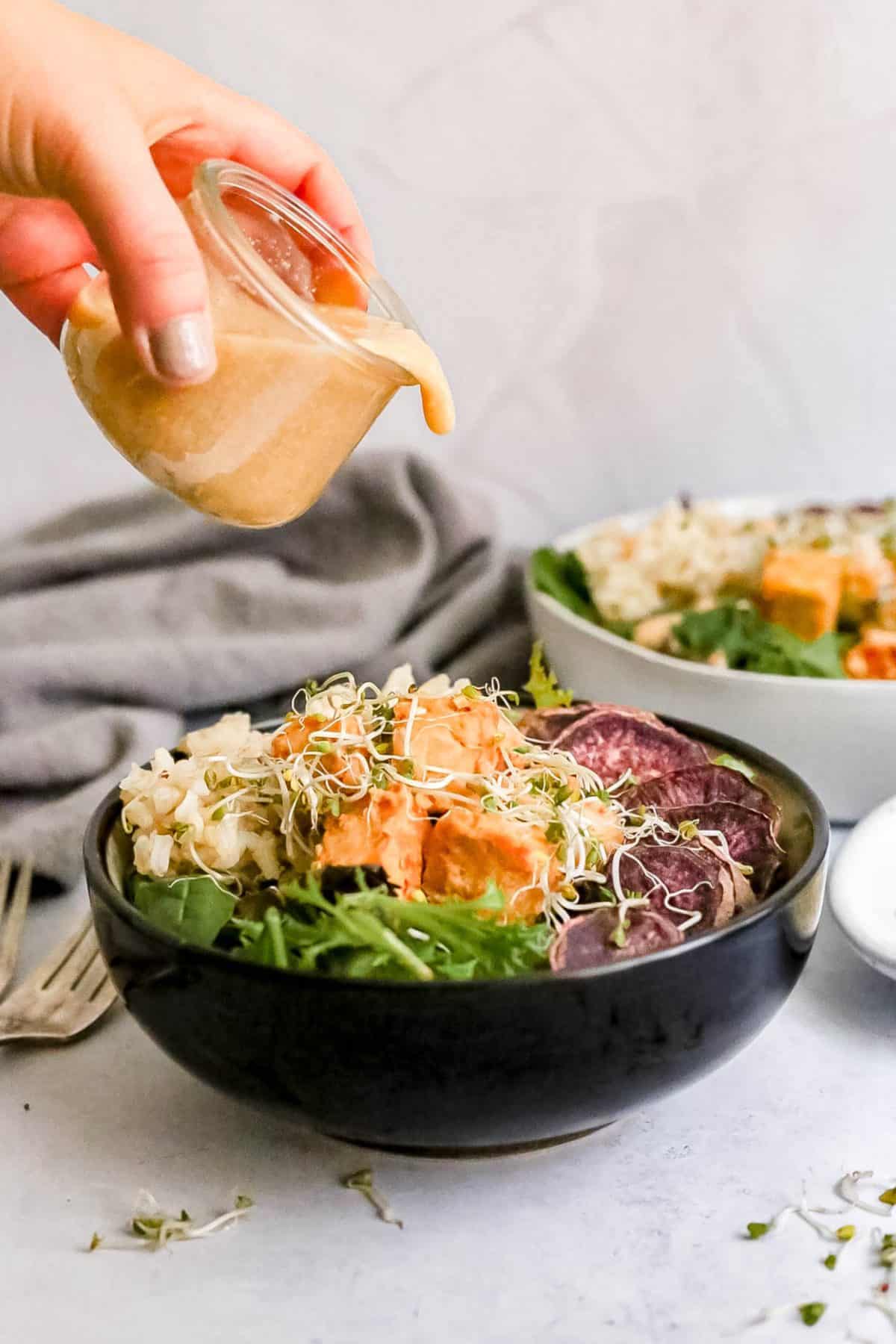Tahini-Miso Tempeh Bowls