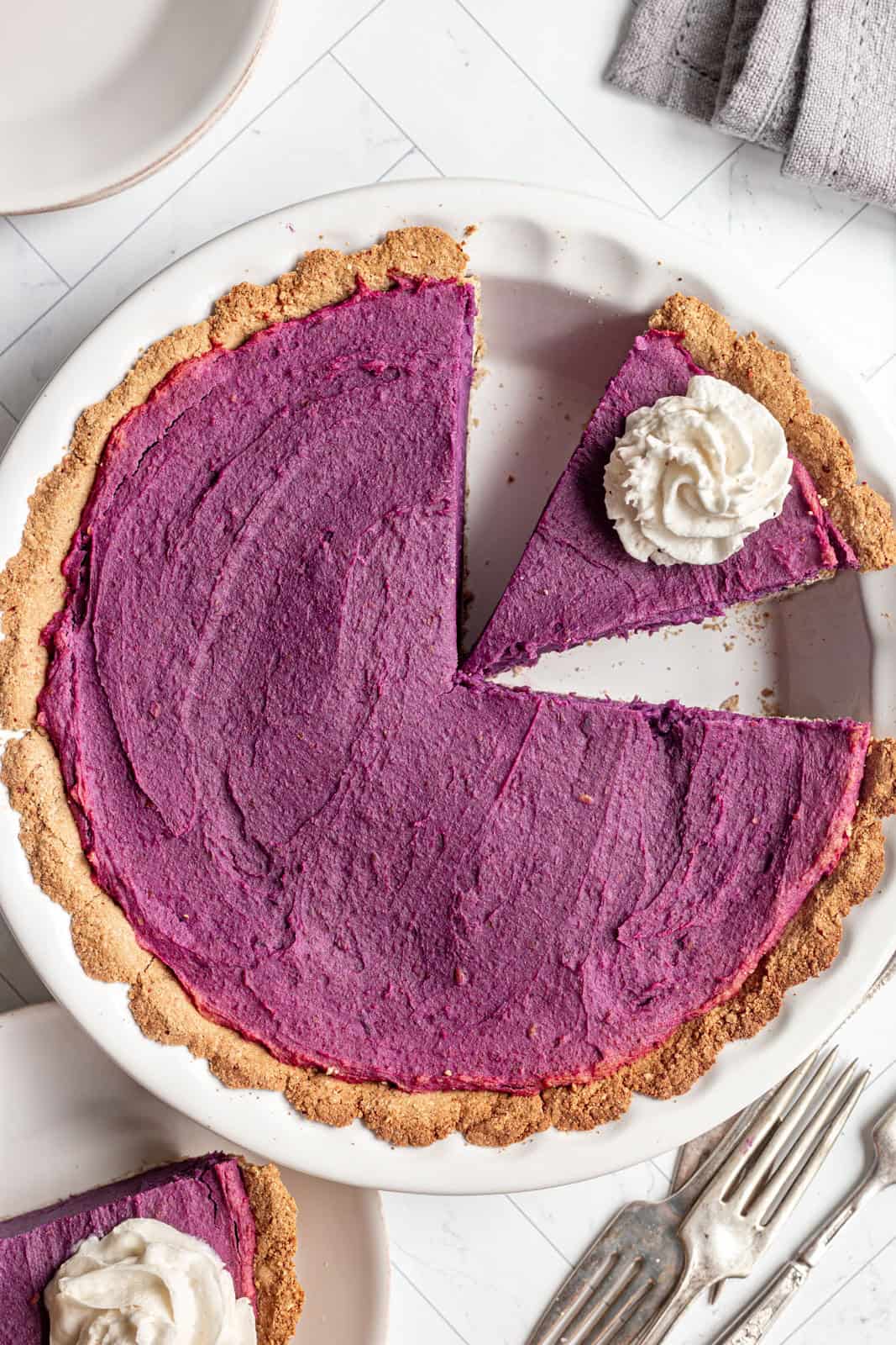 Vegan Purple Sweet Potato Pie