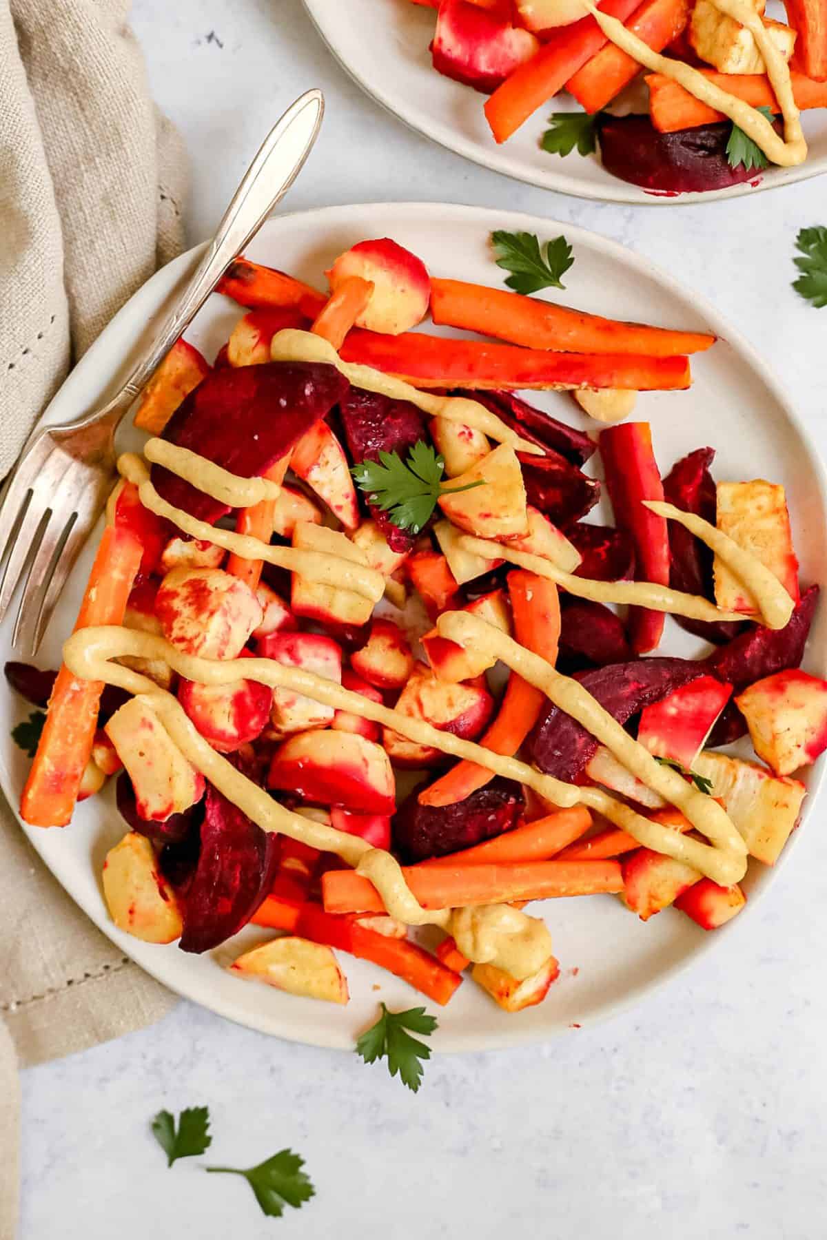 Dijon Roasted Root Vegetables