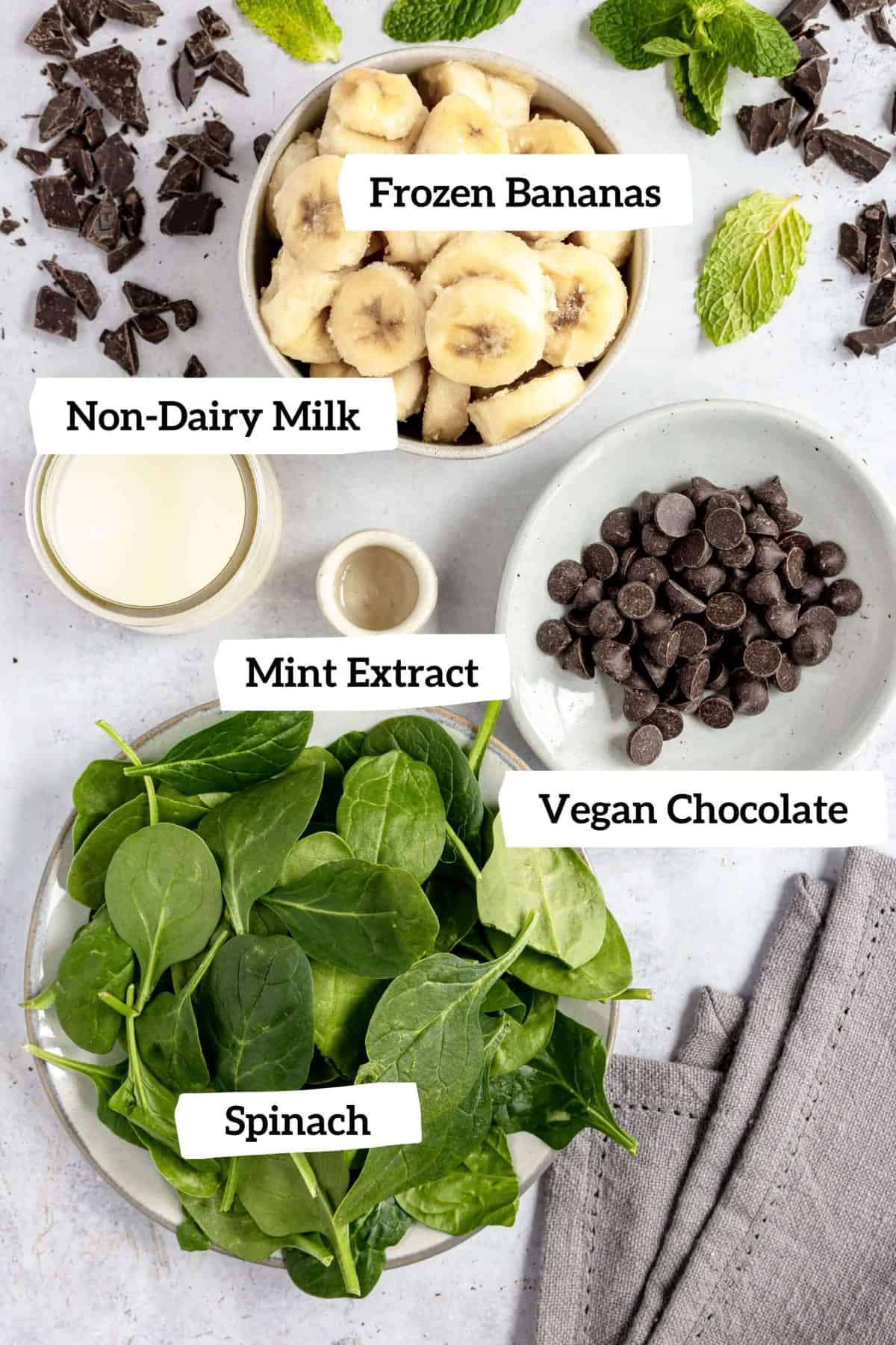 Mint Chocolate Chip Soft Serve Ingredients