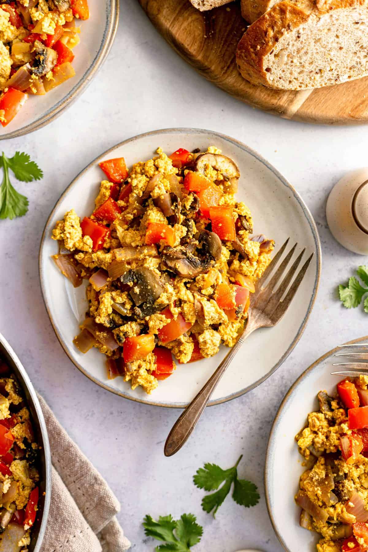 Oil-Free Vegan Tofu Scramble