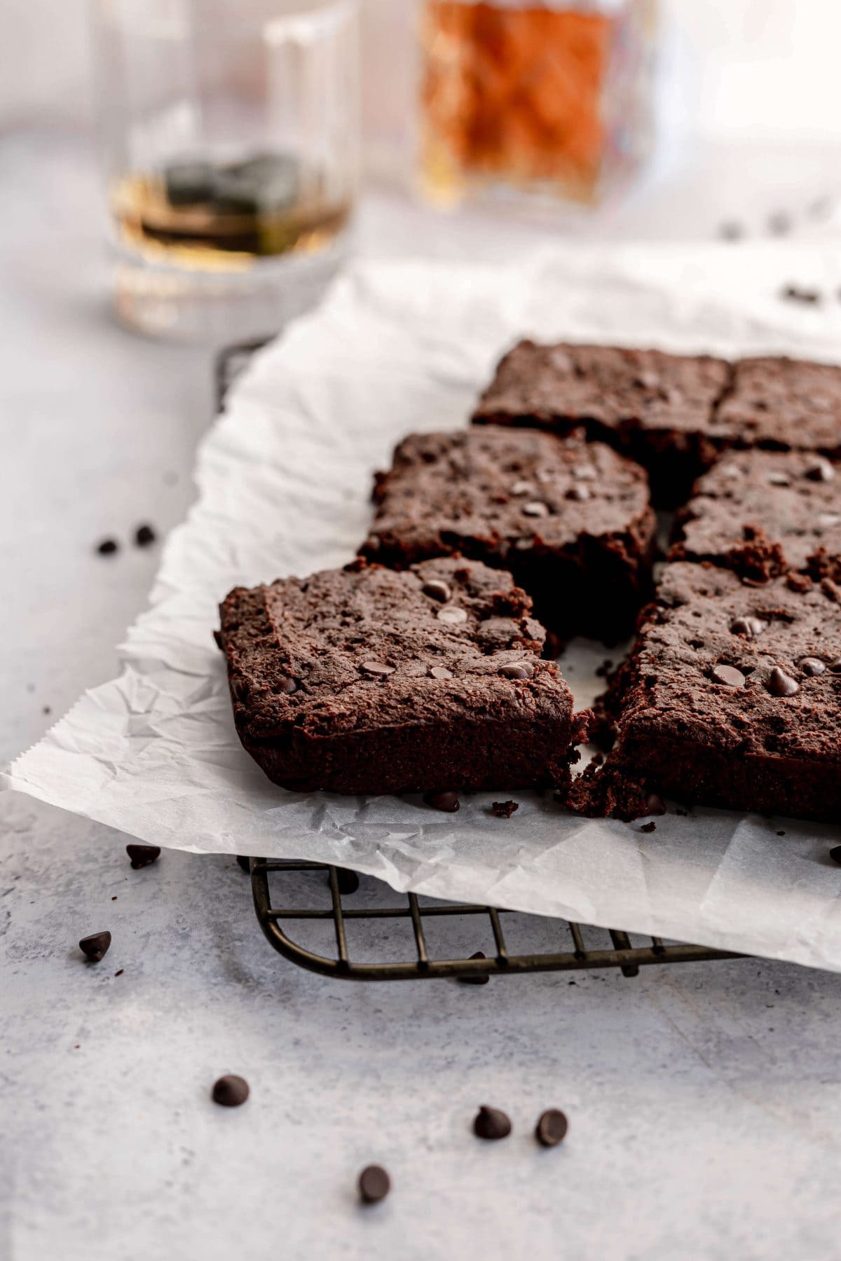 Sugar-Free Vegan Bourbon Brownies
