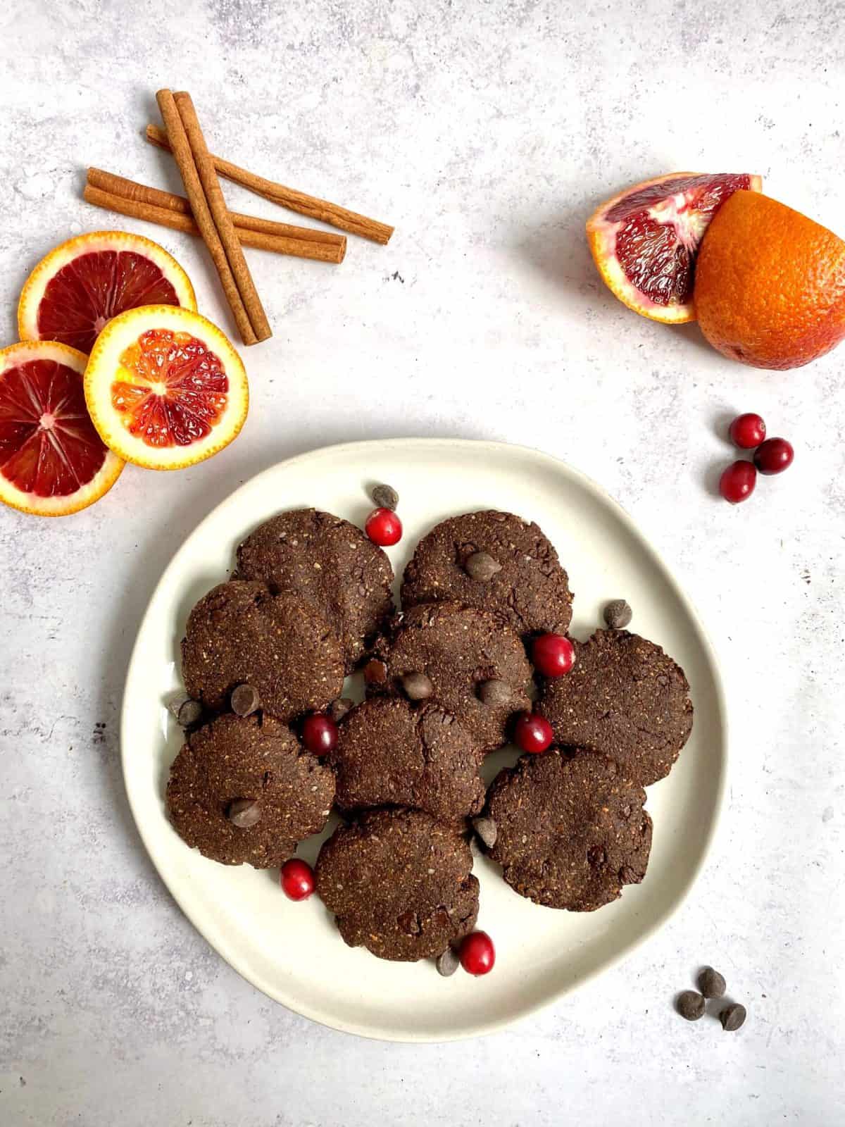 Vegan Chocolate Spice Cookies