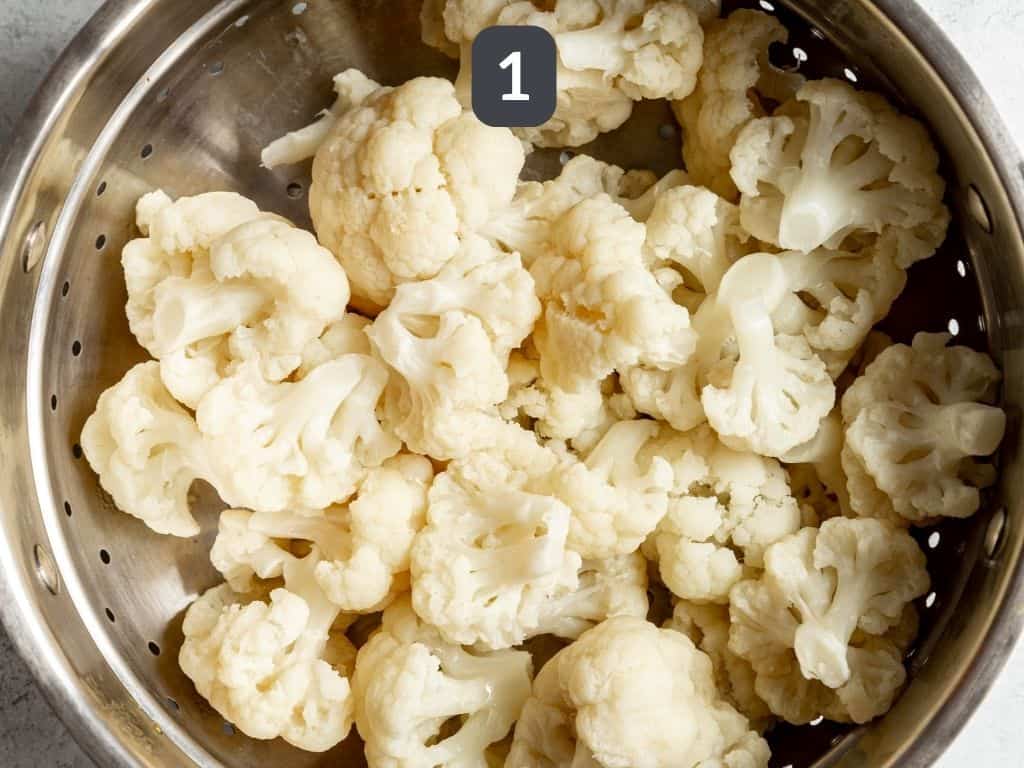 Cauliflower Bechamel Step 1