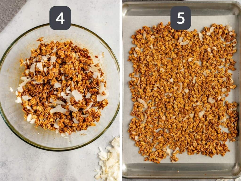 Coconut Curry Granola Steps 4 & 5