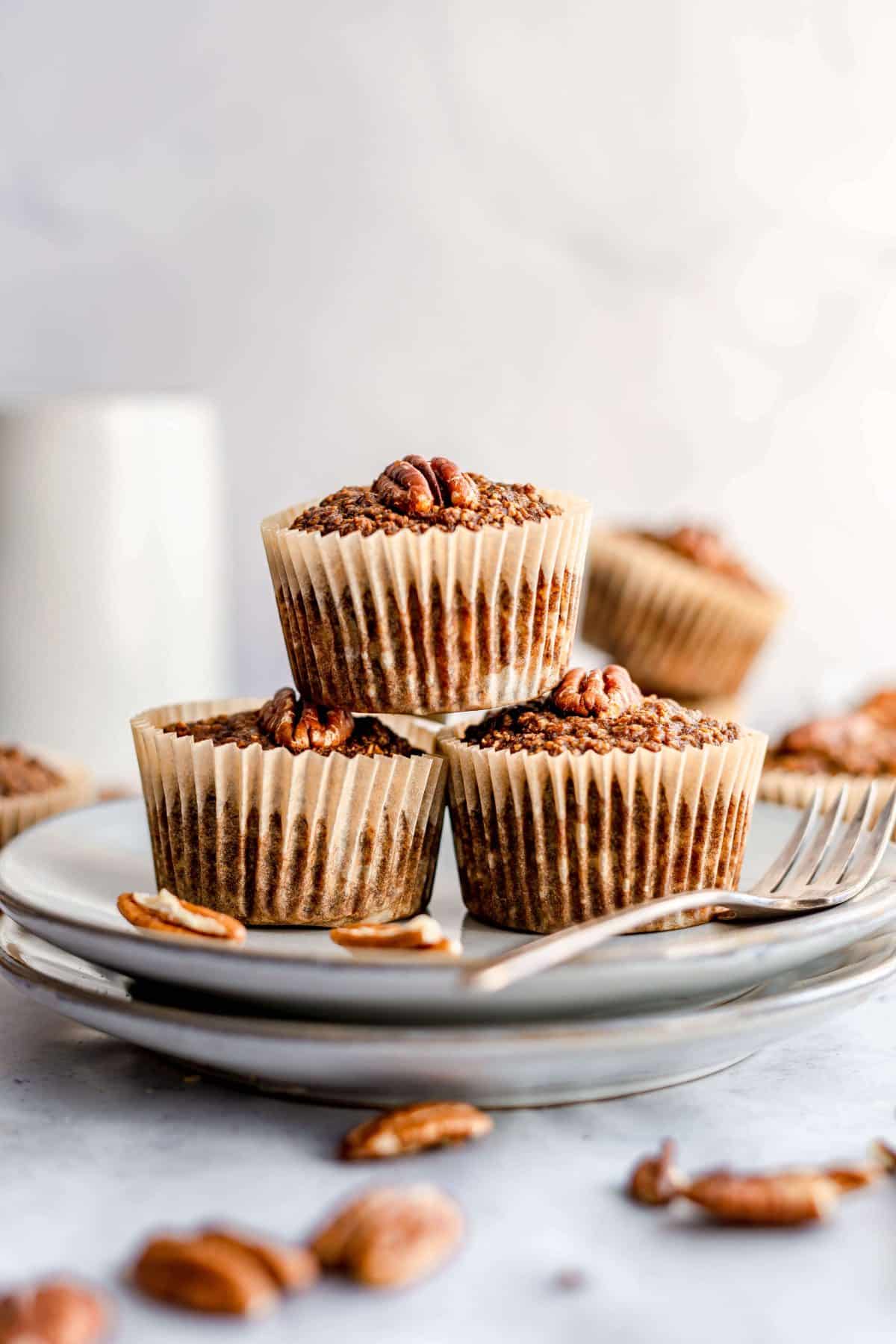 Coffee Pecan Breakfast Muffins