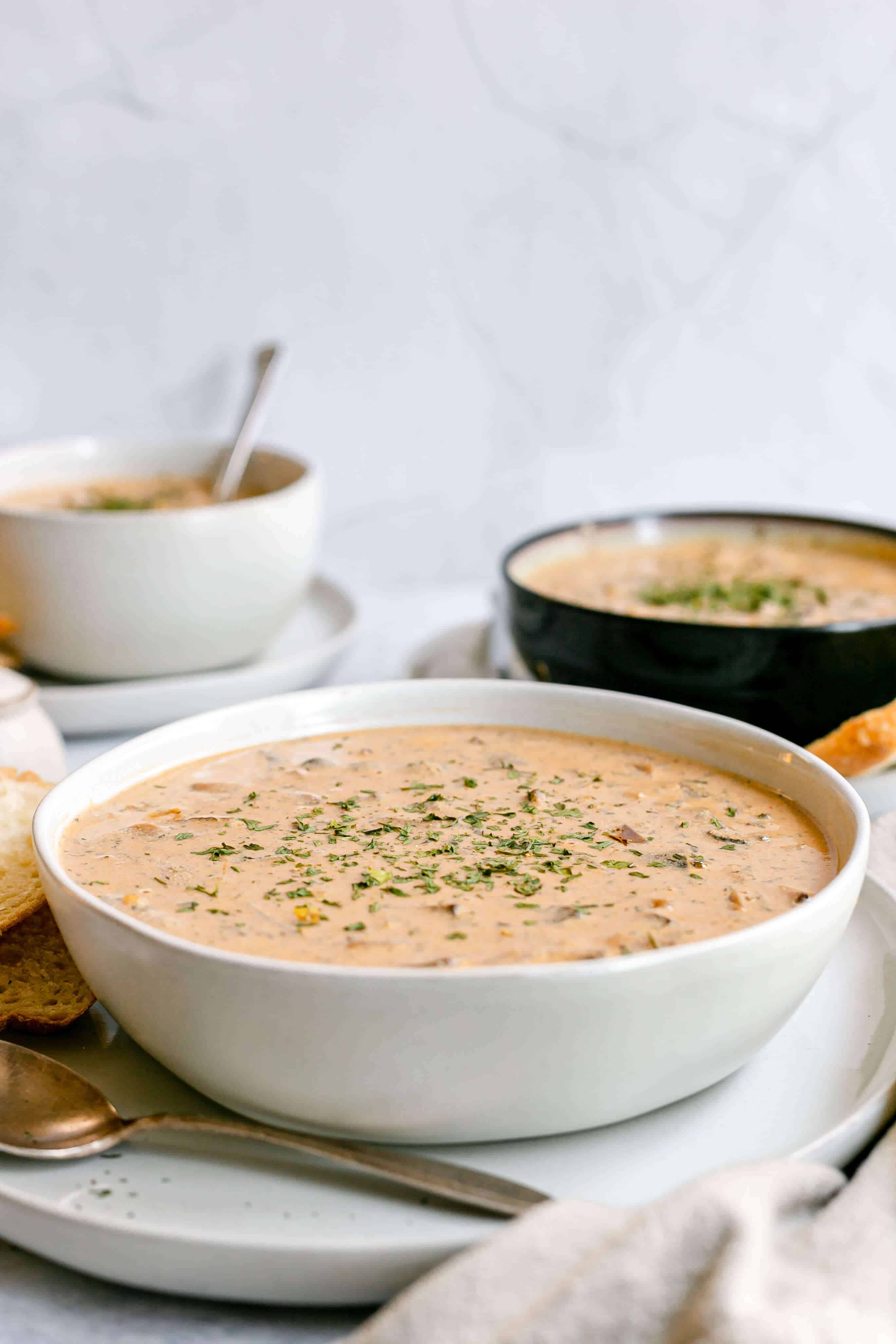 Plant-Based Hungarian Mushroom Soup