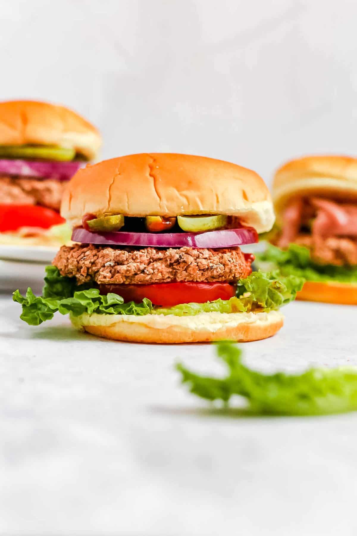 Spicy Vegan Black Bean Burgers 