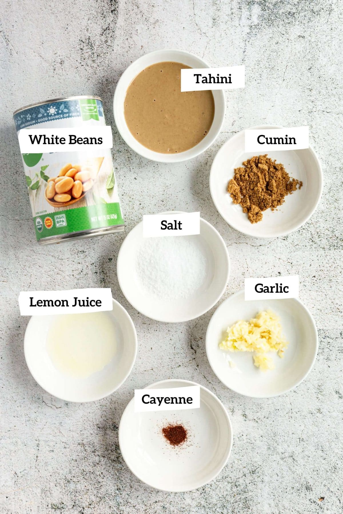 Vegan White Bean Dip Ingredients
