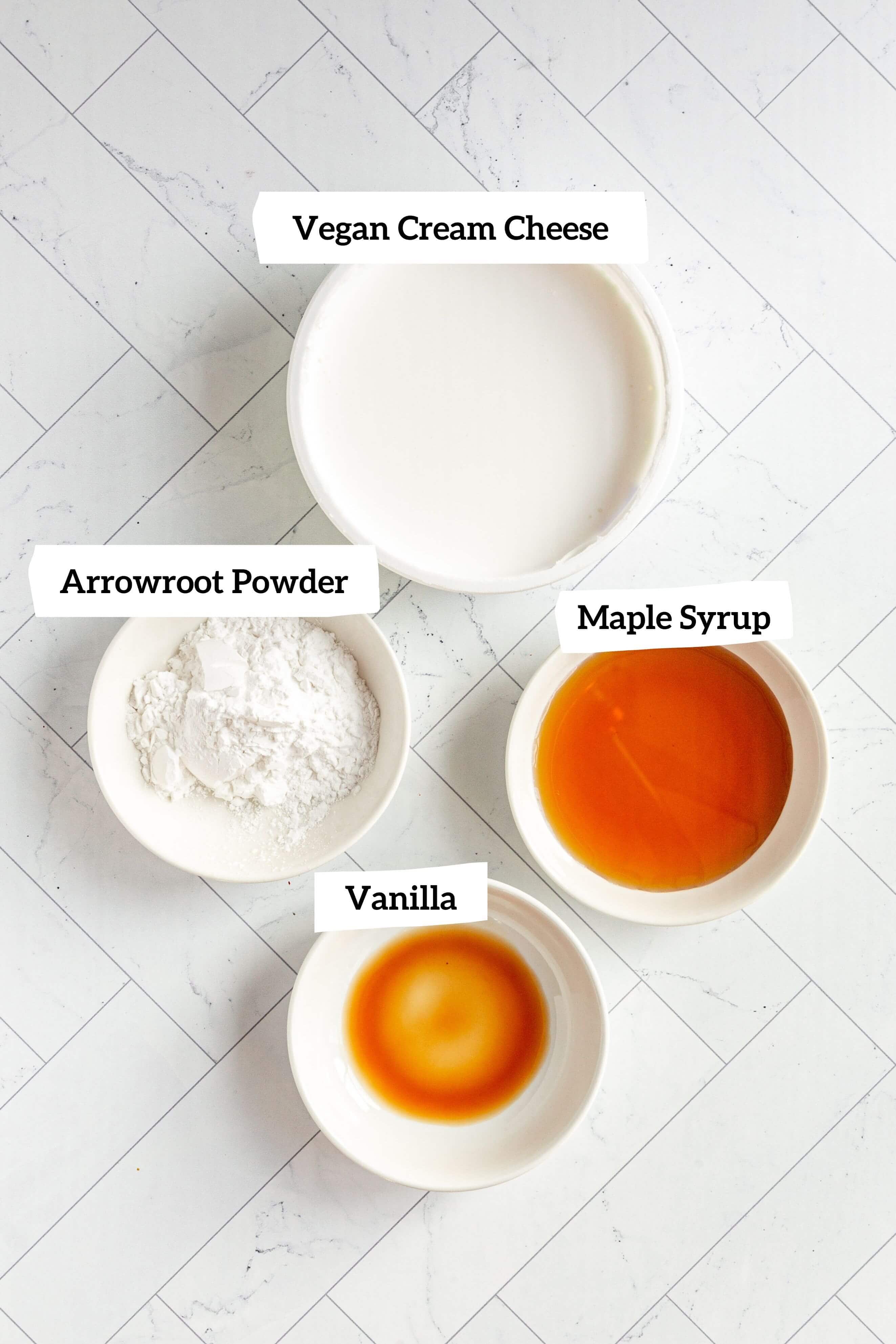 Gluten-Free Vegan Red Velvet Cupcakes Frosting Ingredients