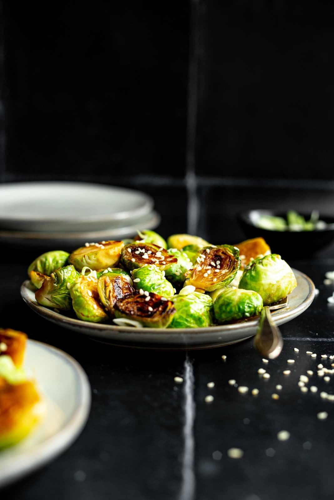 Oil-Free Skillet-Fried Brussels Sprouts