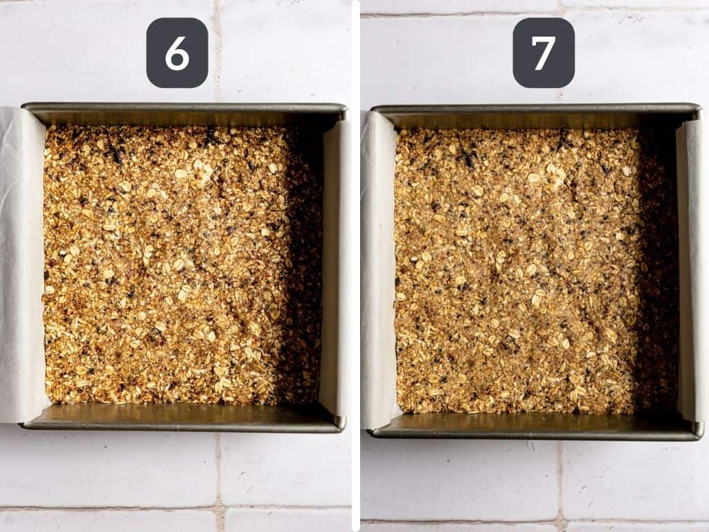 Fig Crumble Bars Steps 6 & 7