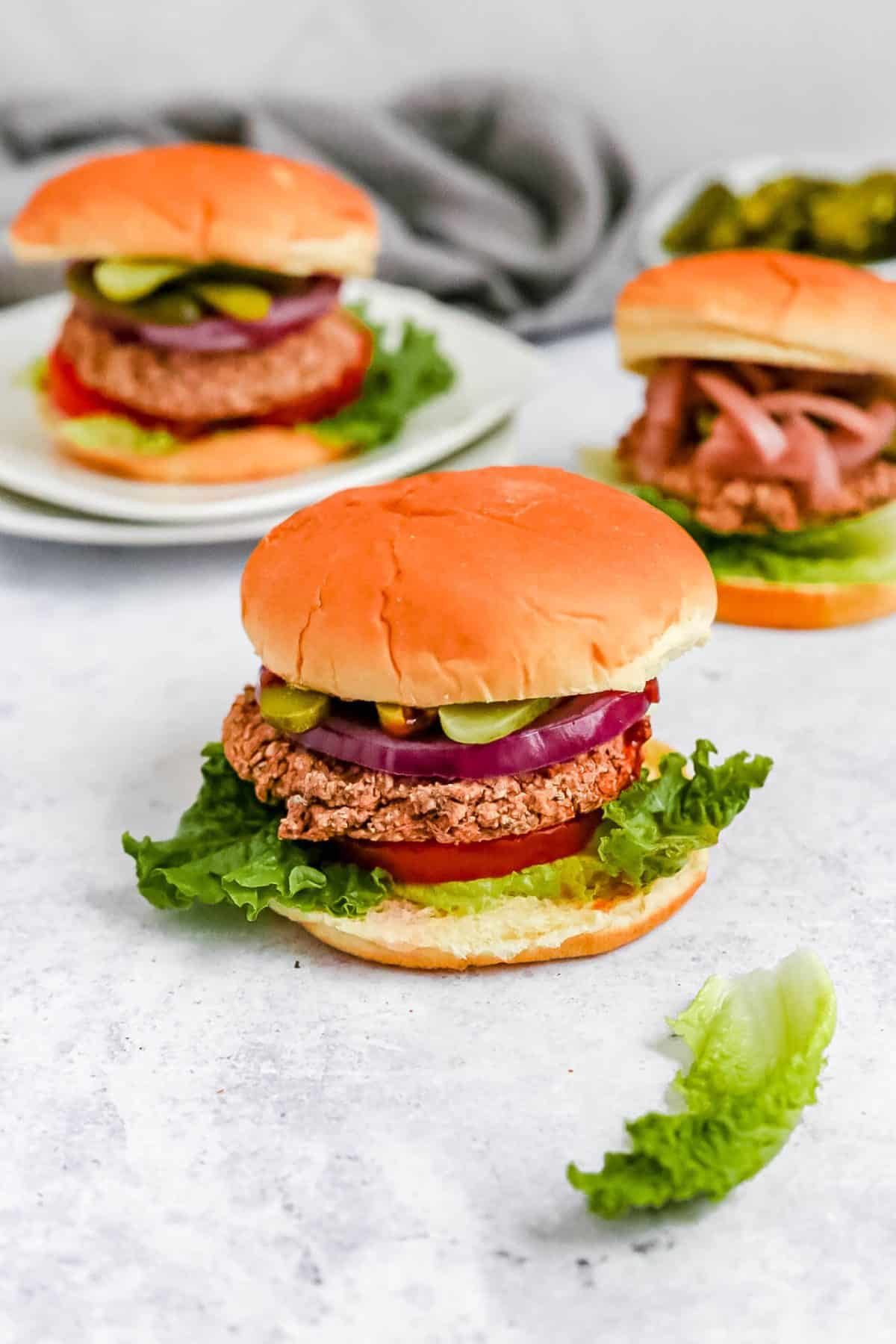 Spicy Vegan Black Bean Burgers 