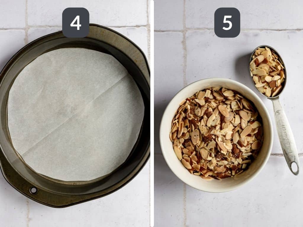 Plant-Based Chocolate Almond Torte Steps 4 & 5