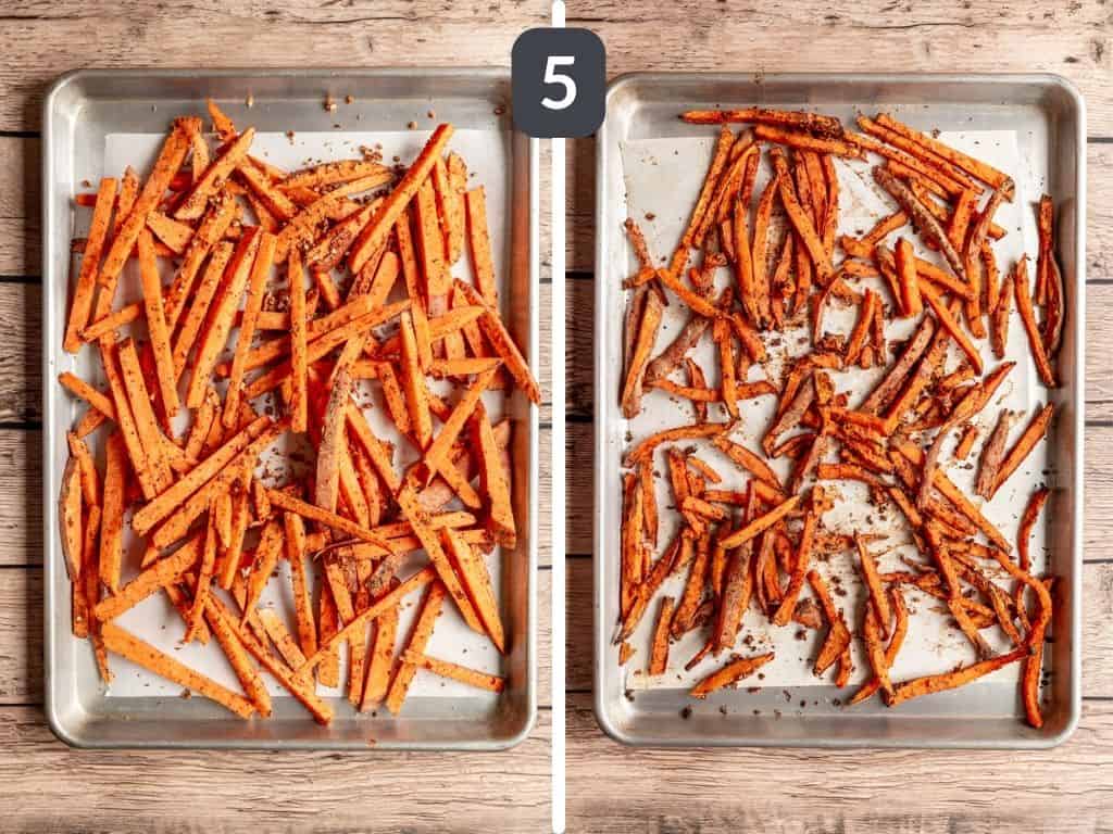 sweet potato fries with dipping sauce step 2