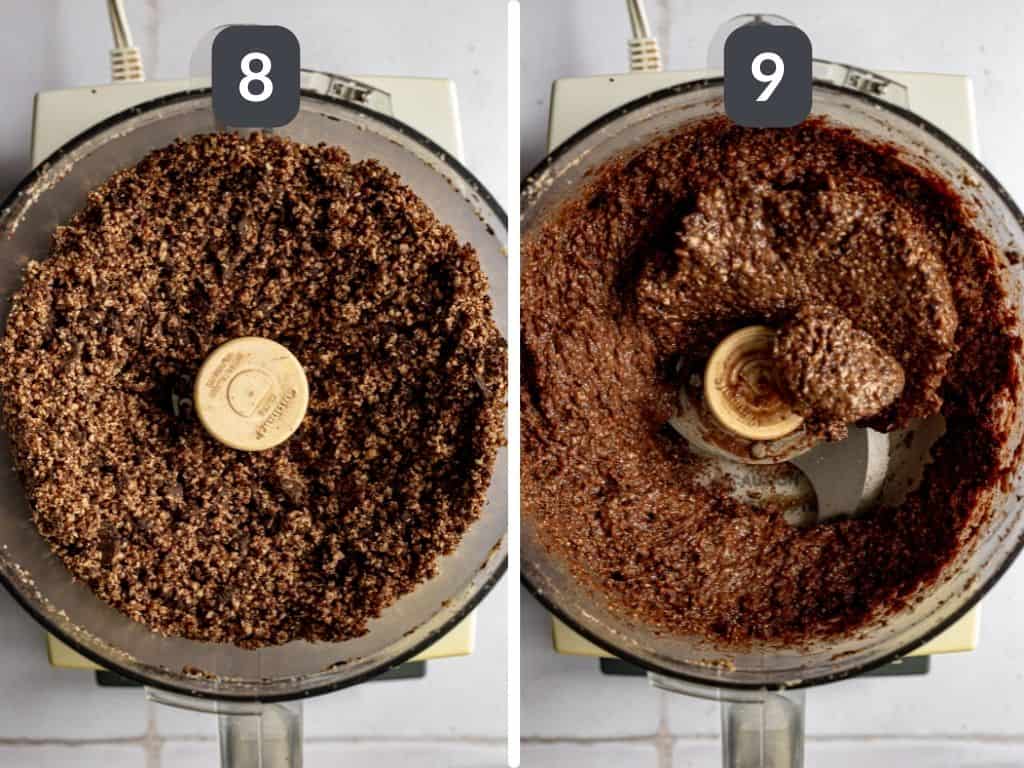 Plant-Based Chocolate Almond Torte Steps 8 & 9