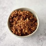 A bowl of chai spice granola.