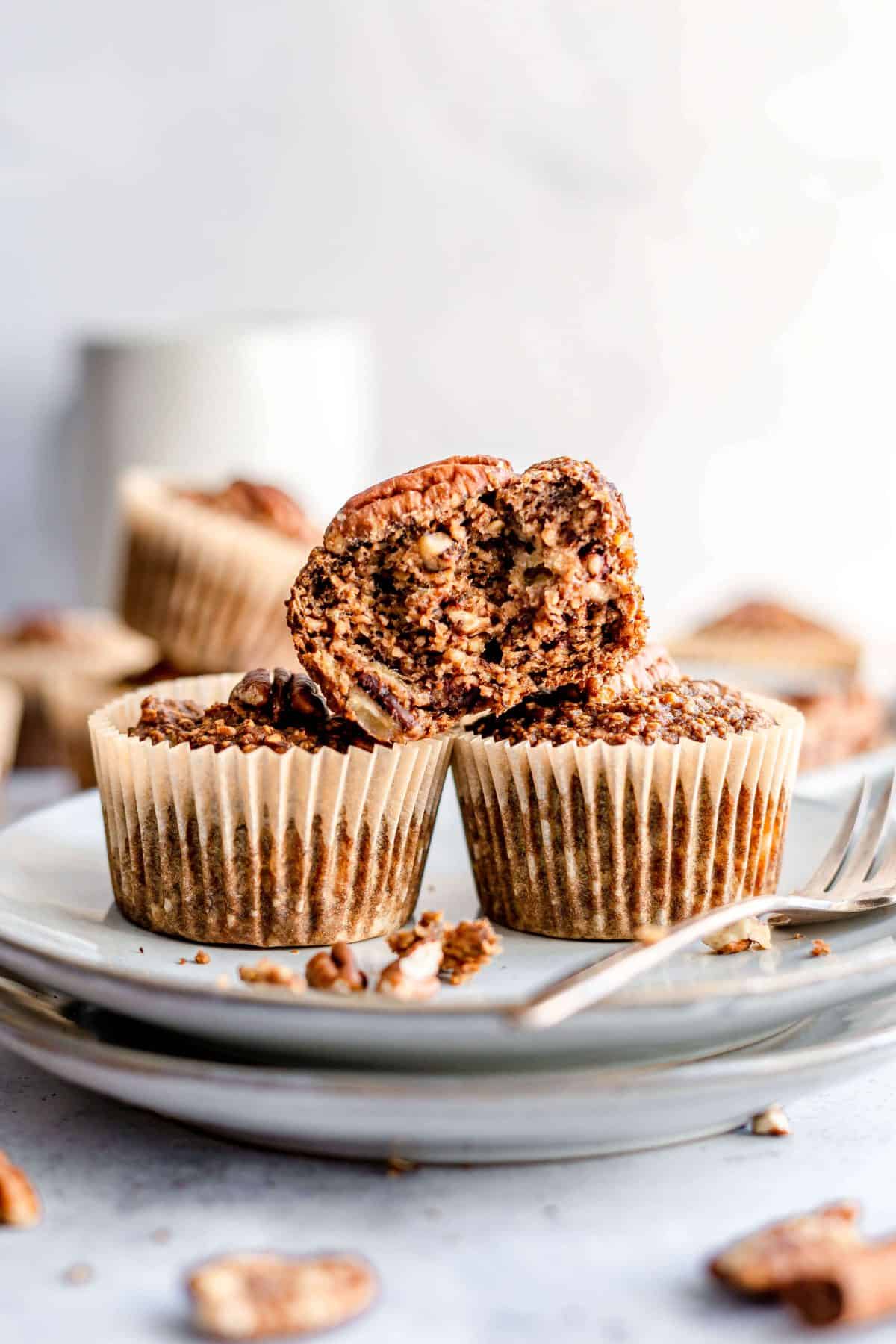 Coffee Pecan Breakfast Muffins