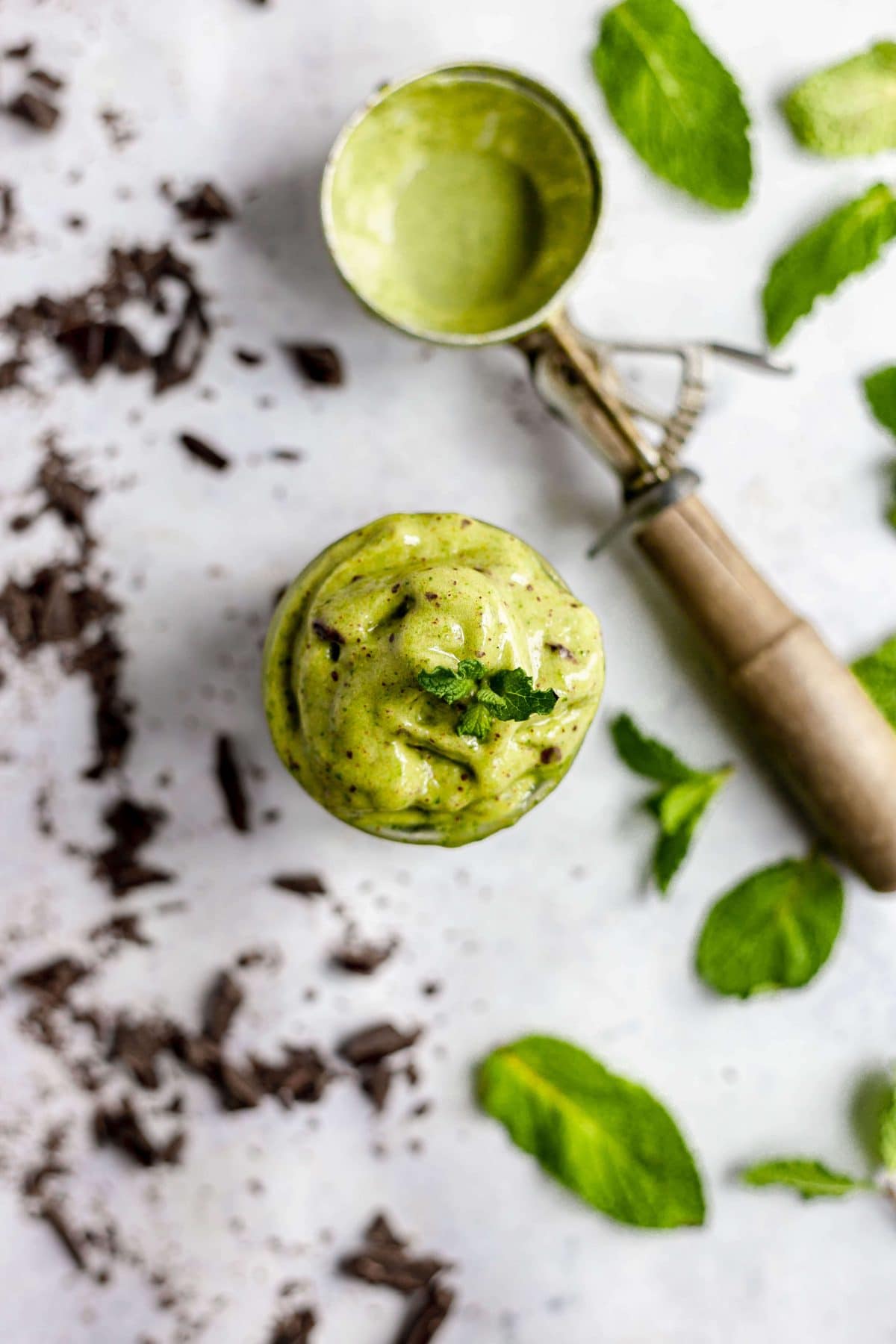 Mint Chocolate Chip Soft Serve