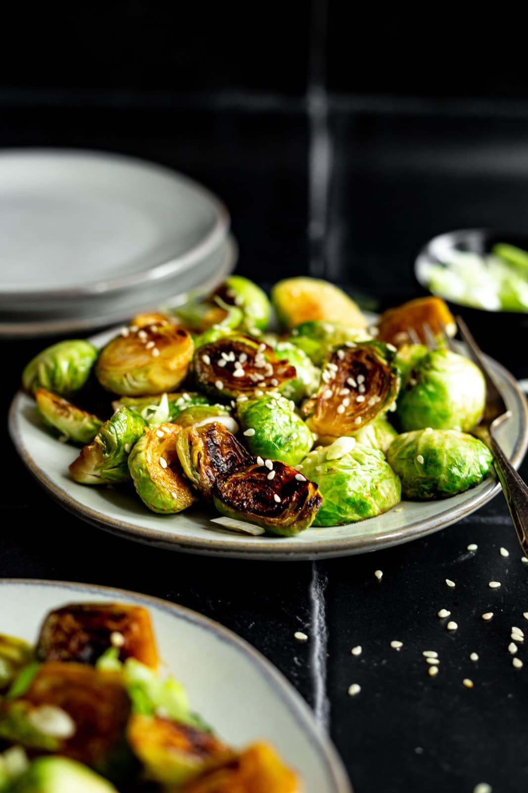 Oil-Free Skillet-Fried Brussels Sprouts