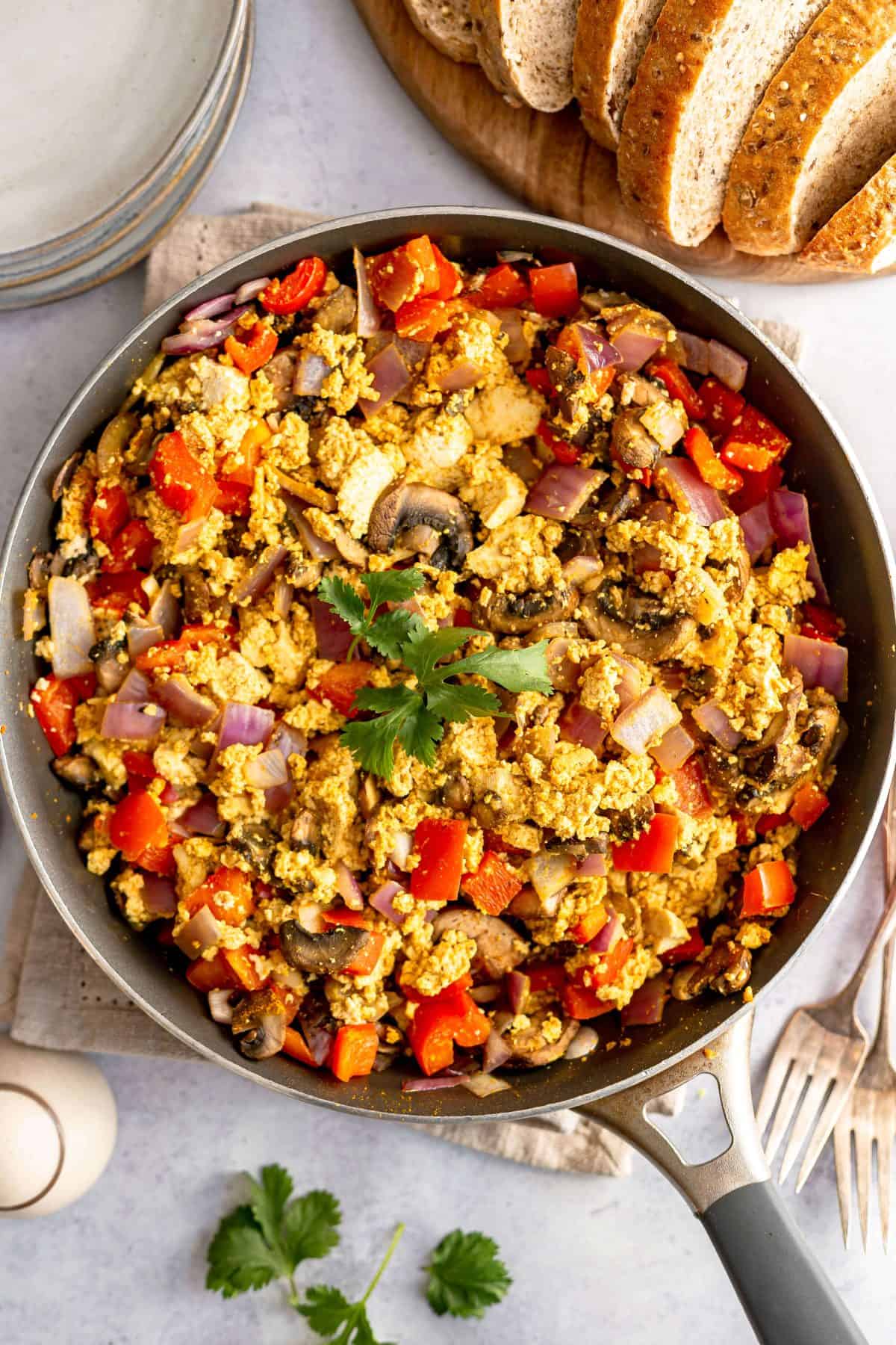Oil-Free Vegan Tofu Scramble