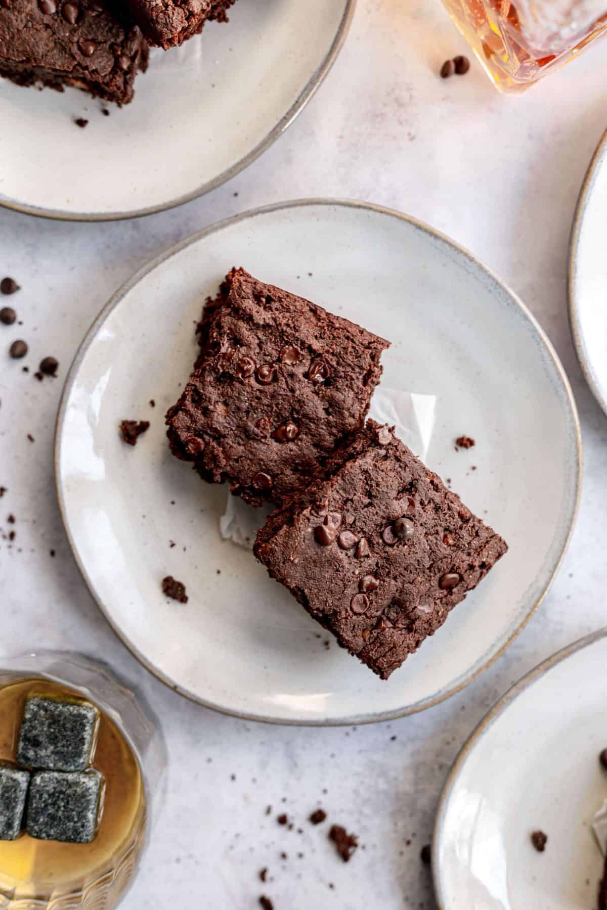 Sugar-Free Vegan Bourbon Brownies