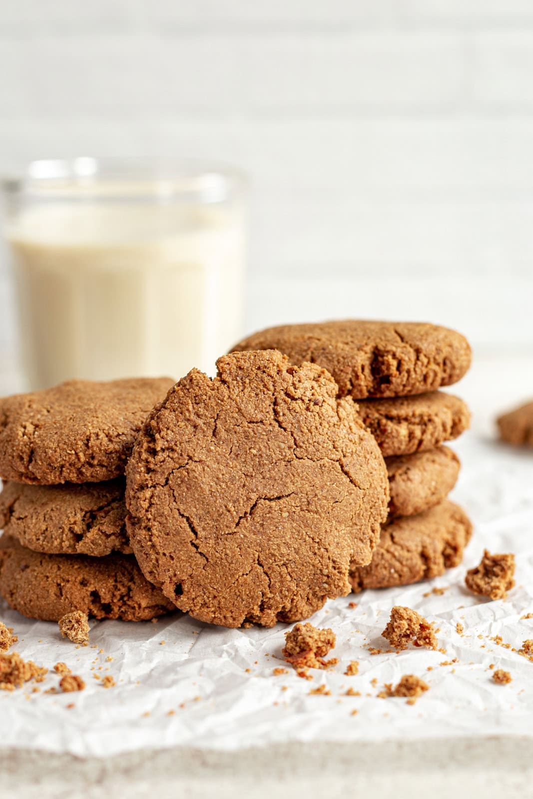 Vegan Ginger Molasses Cookies (Gluten-Free)