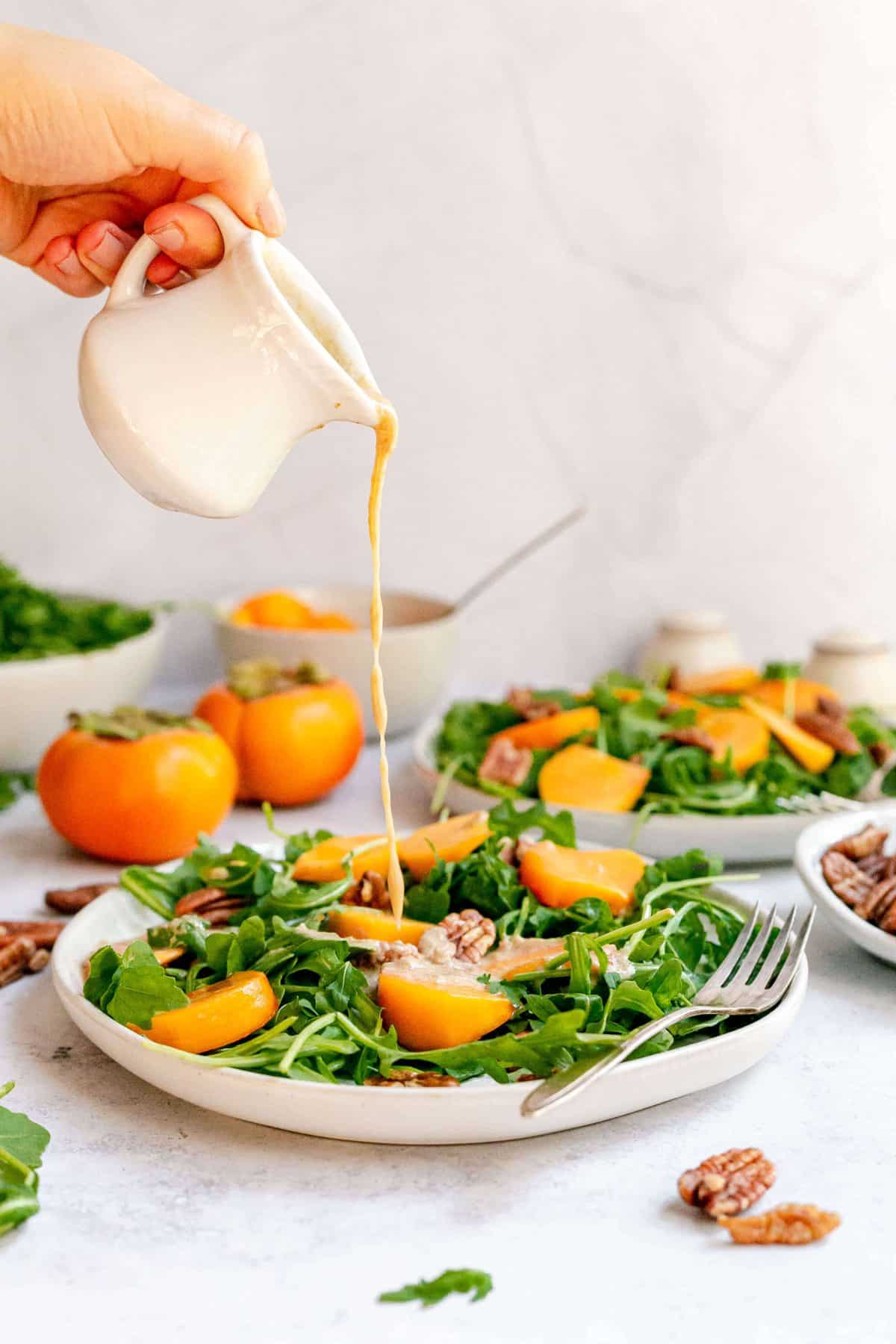 Arugula Persimmon Salad