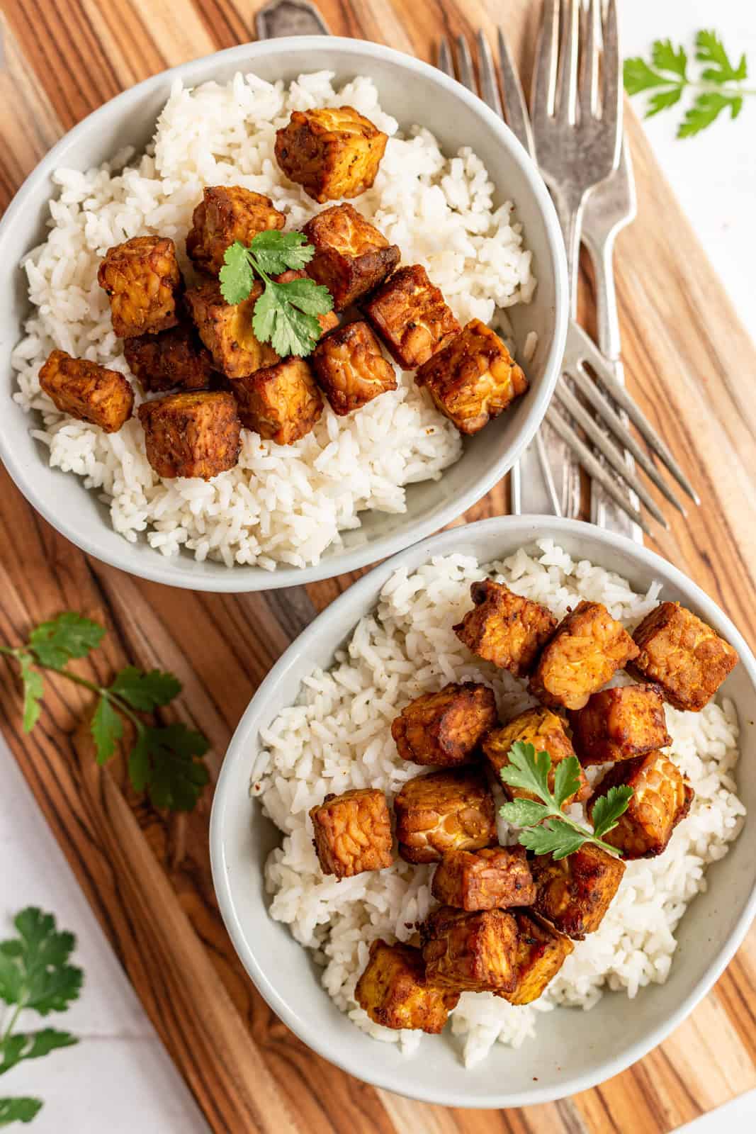 Oil-Free Coconut Curry Tempeh