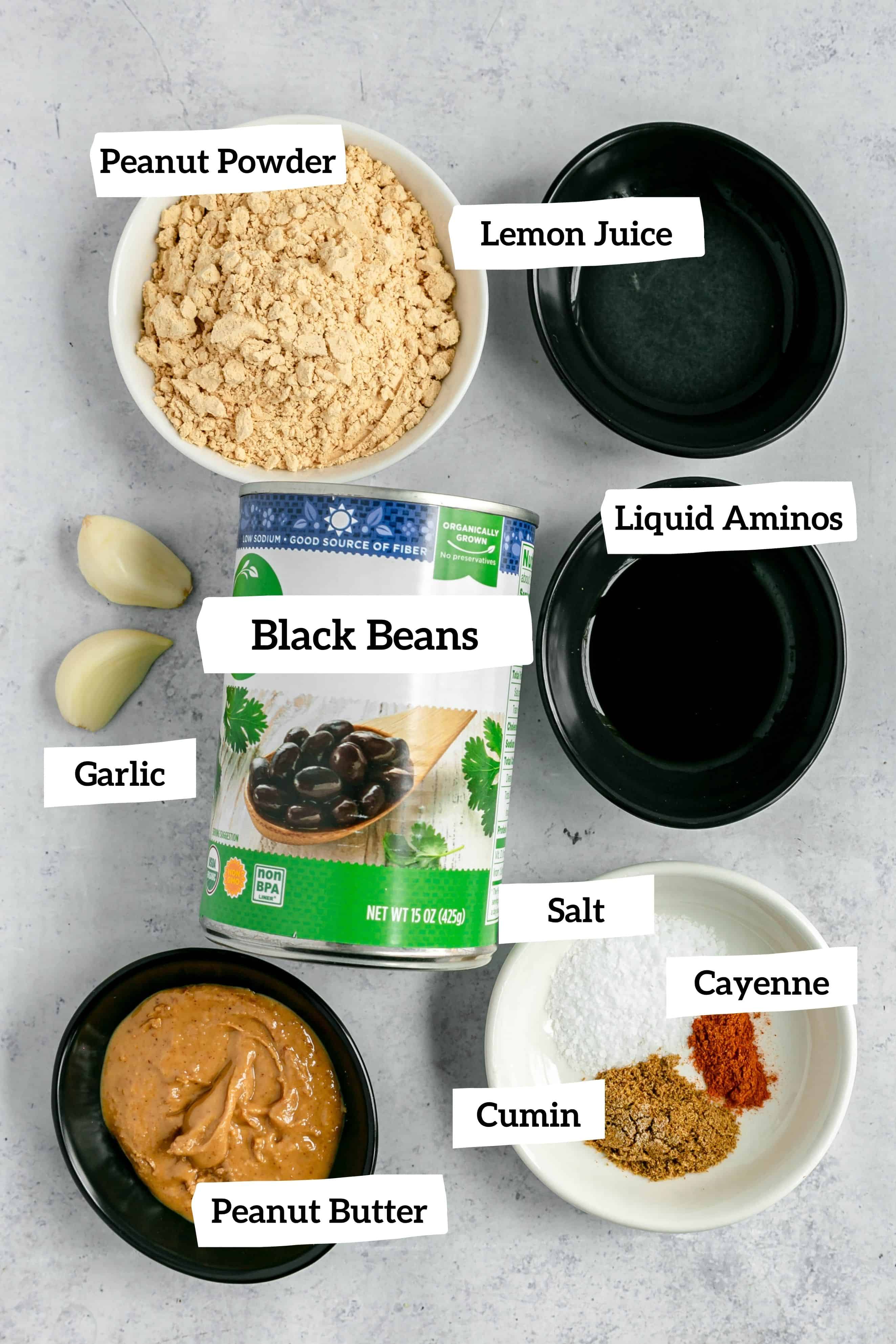 Smoky Black Bean Dip Ingredients