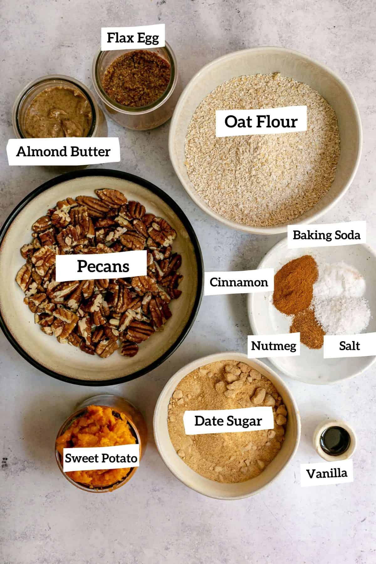 Sweet Potato Pecan Cookies Ingredients