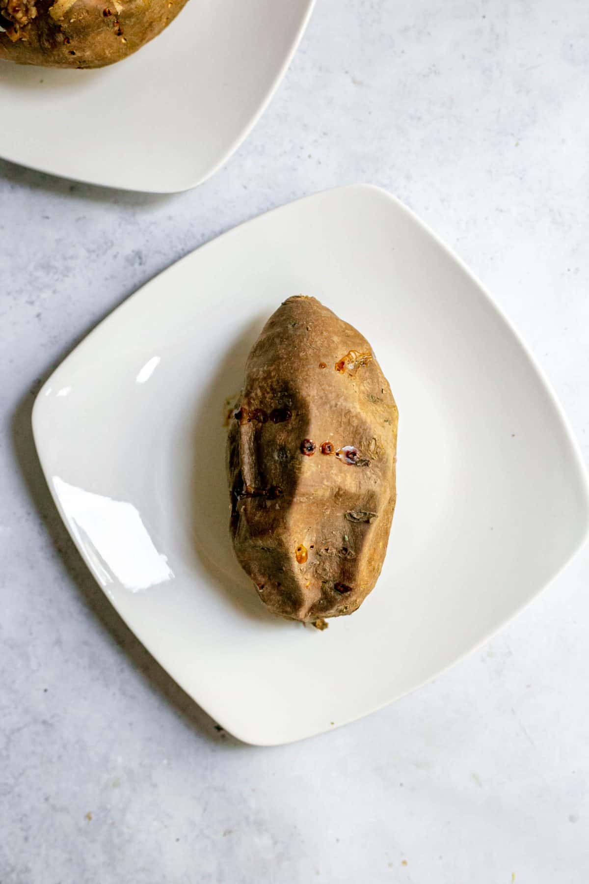 Tempeh Stuffed Sweet Potatoes