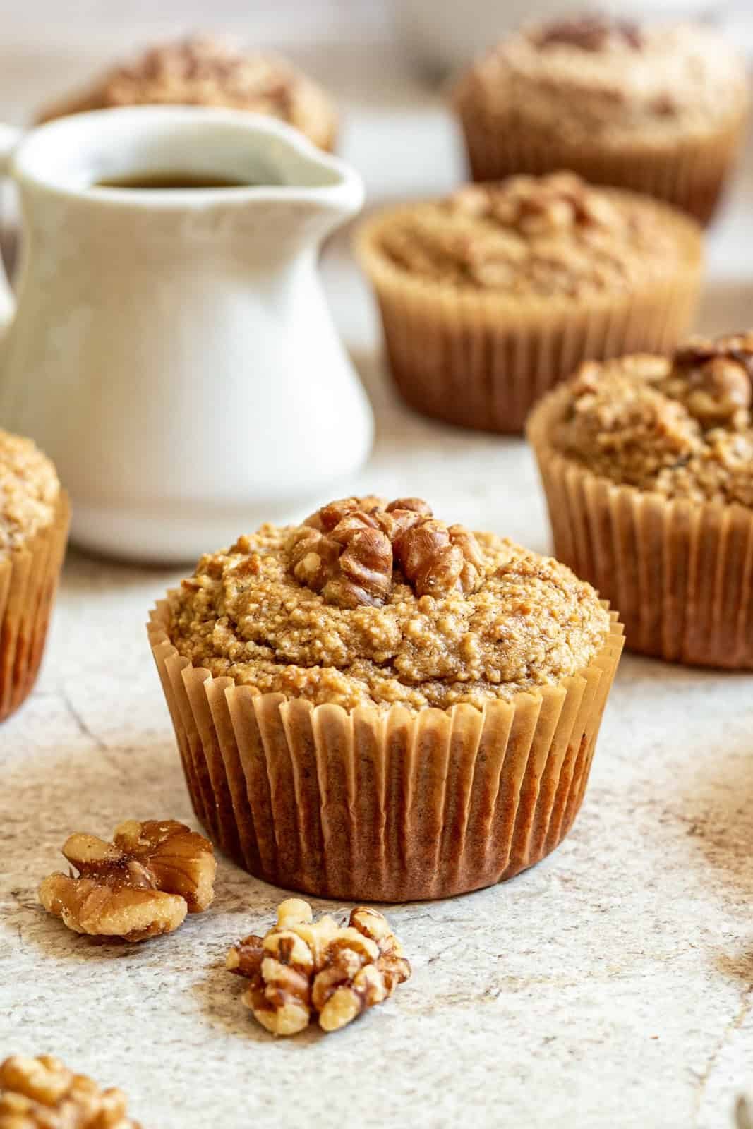 Vegan Walnut Muffins (Oil-Free)