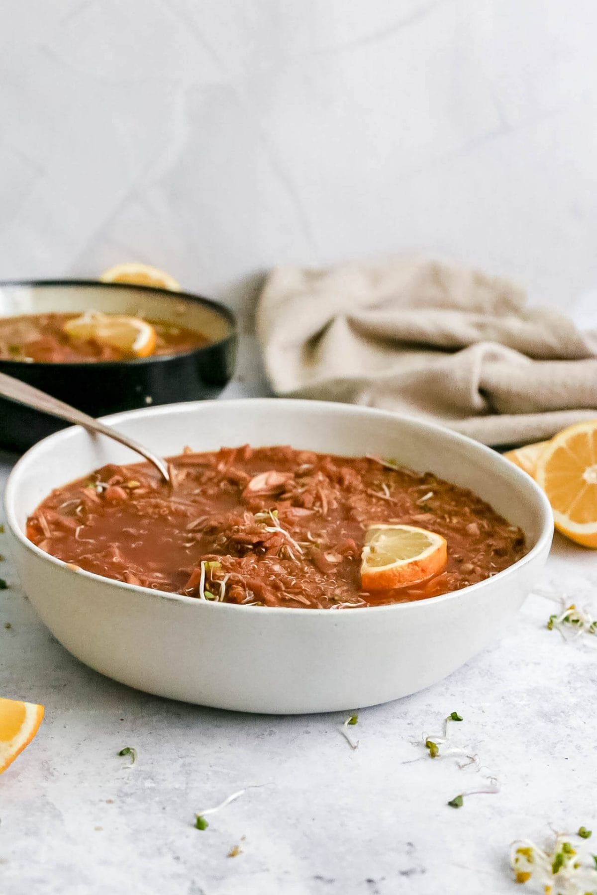Jackfruit Lemon Quinoa Soup