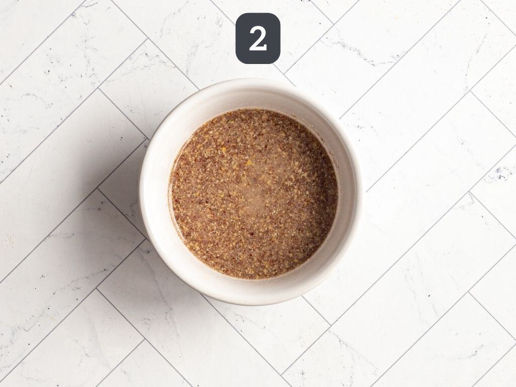 Oil-Free Vegan Chocolate Cupcakes Step 2 Flax Egg