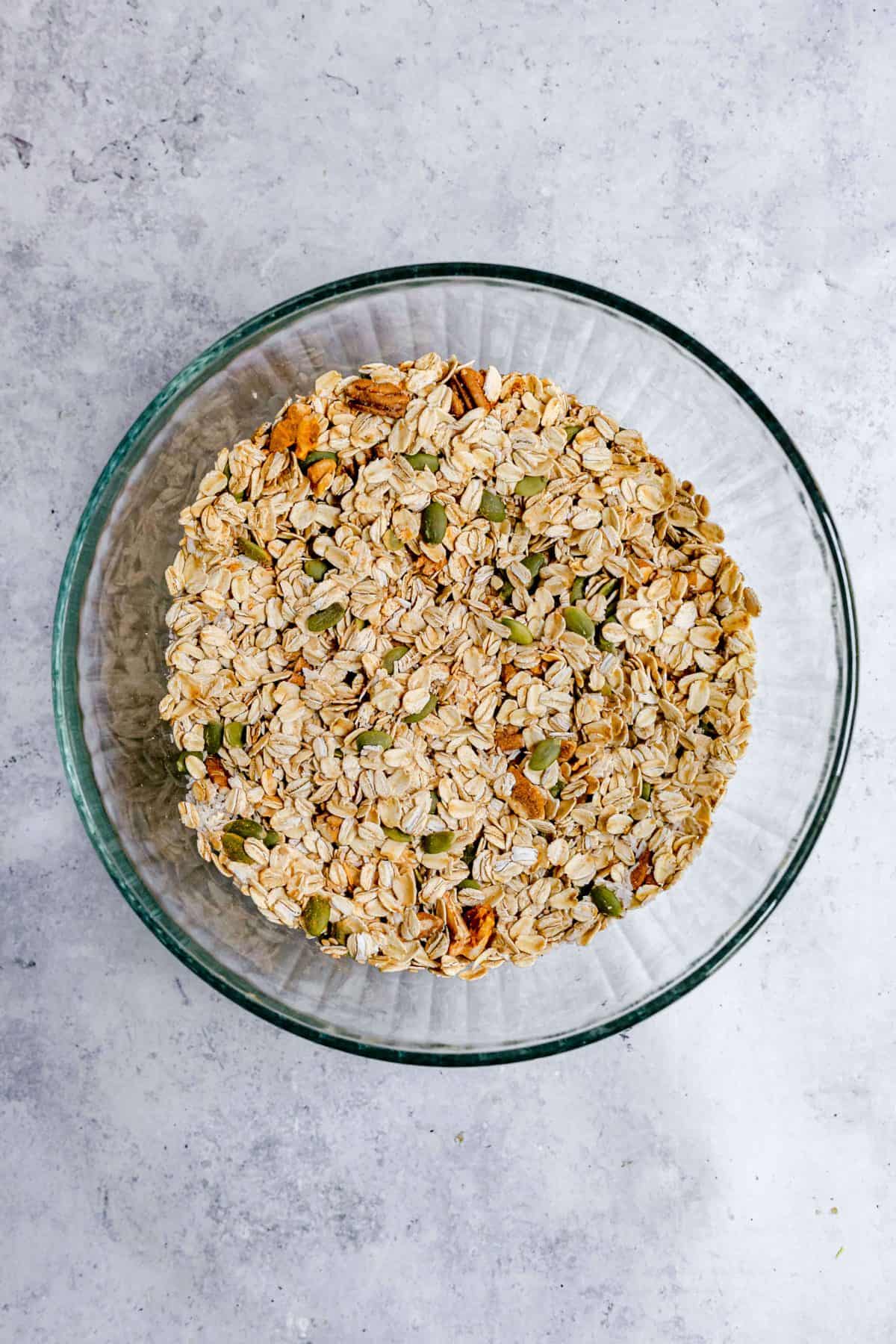 Sweet Spicy Vegan Granola Dry Ingredients