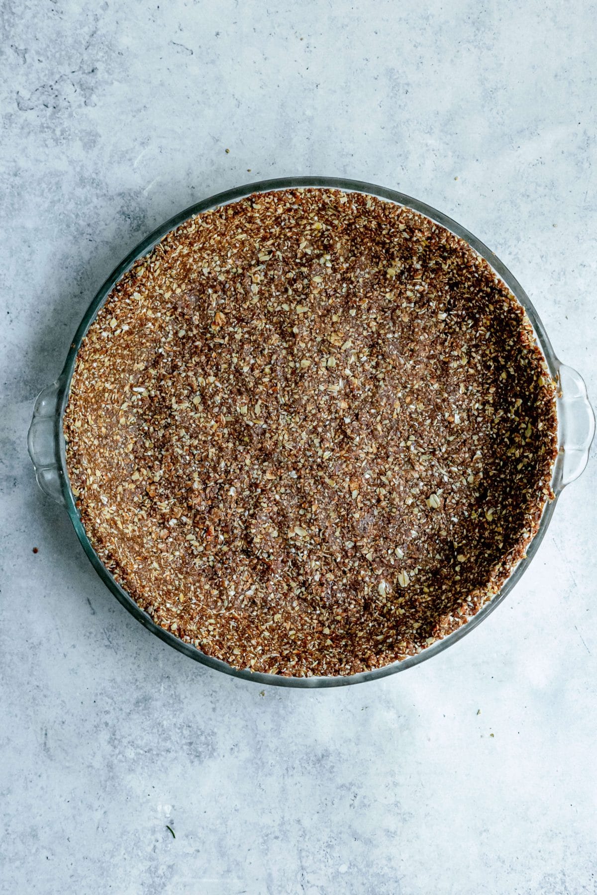 Plant-Based Bourbon Pecan Pie in Pan