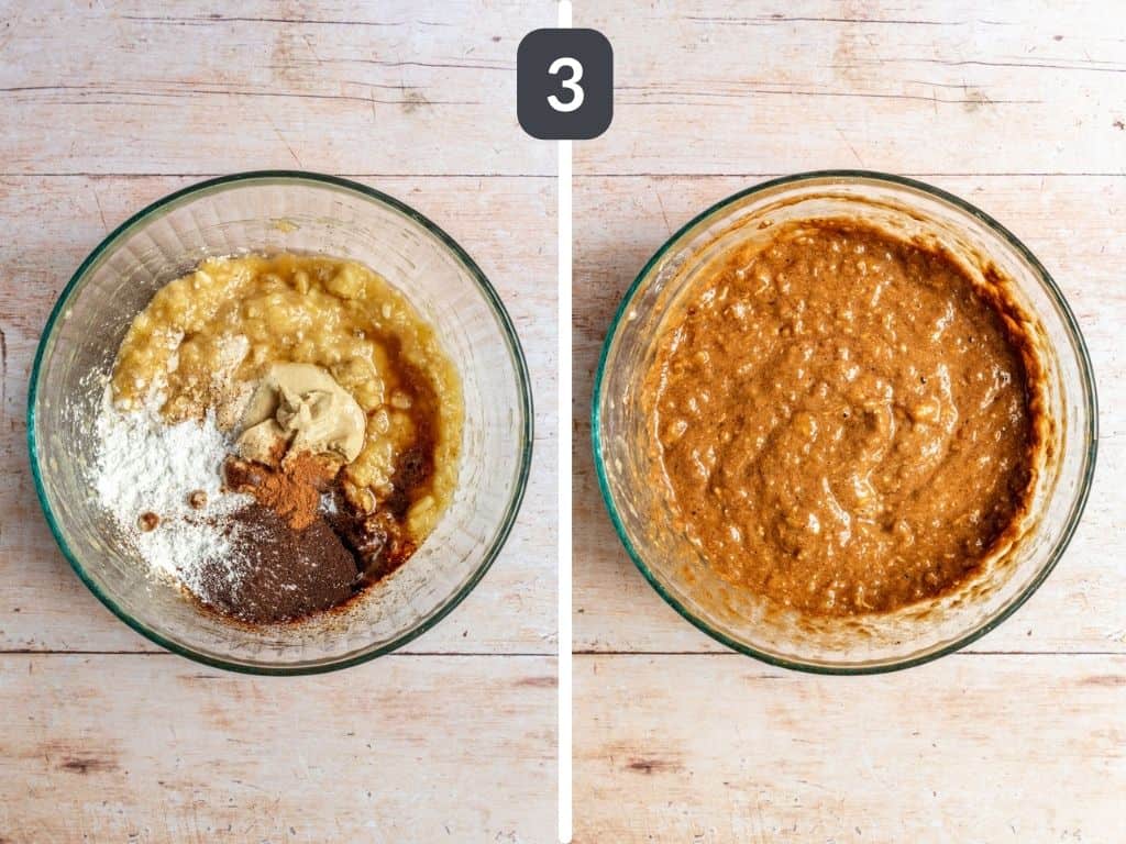 Vegan Coffee Banana Bread Step 3