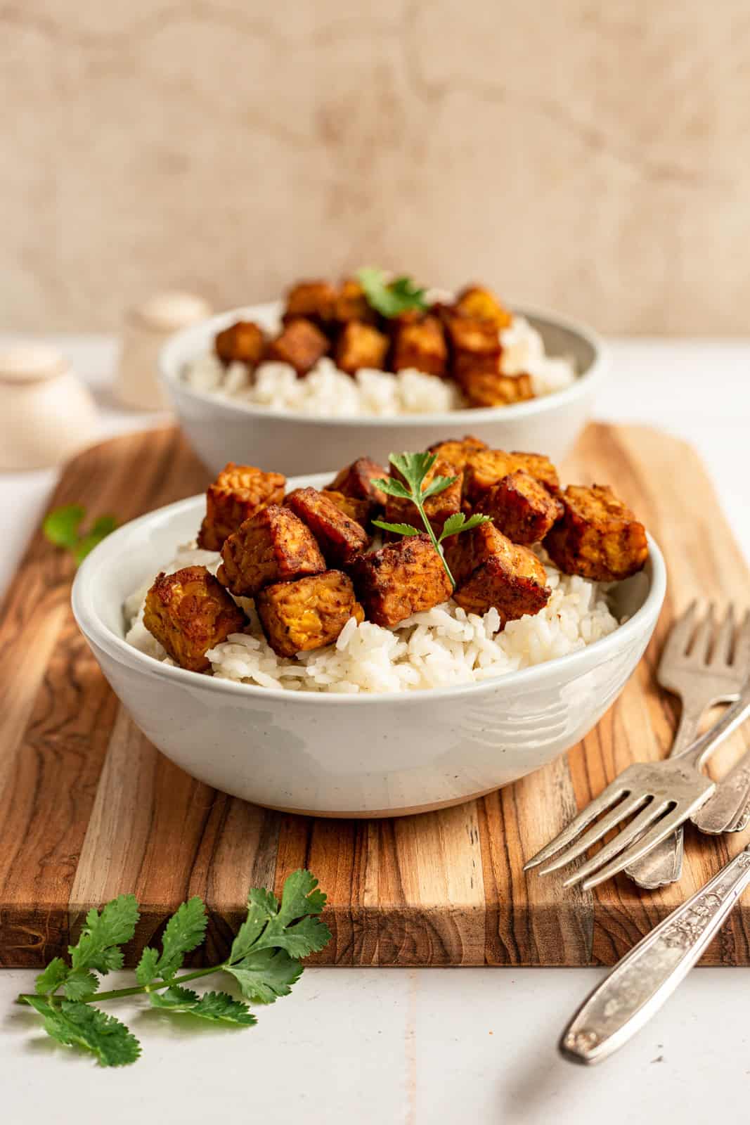 Oil-Free Coconut Curry Tempeh