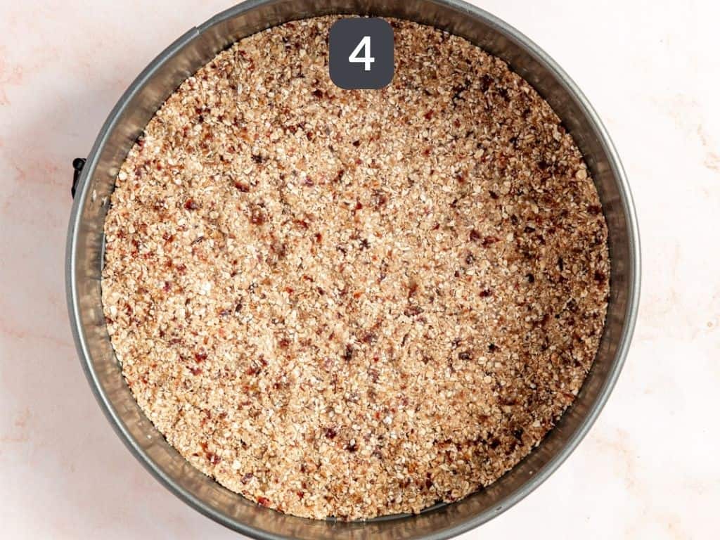 Vegan Raspberry Cheesecake Step 4
