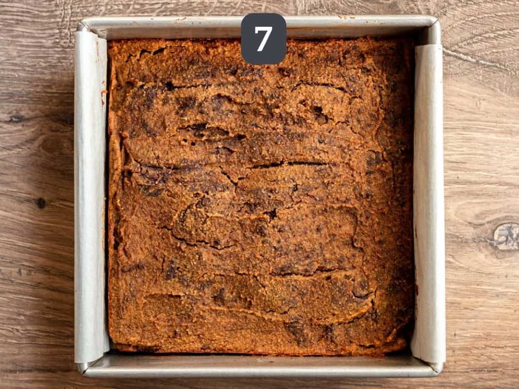 Vegan Pumpkin Brownies Step 7