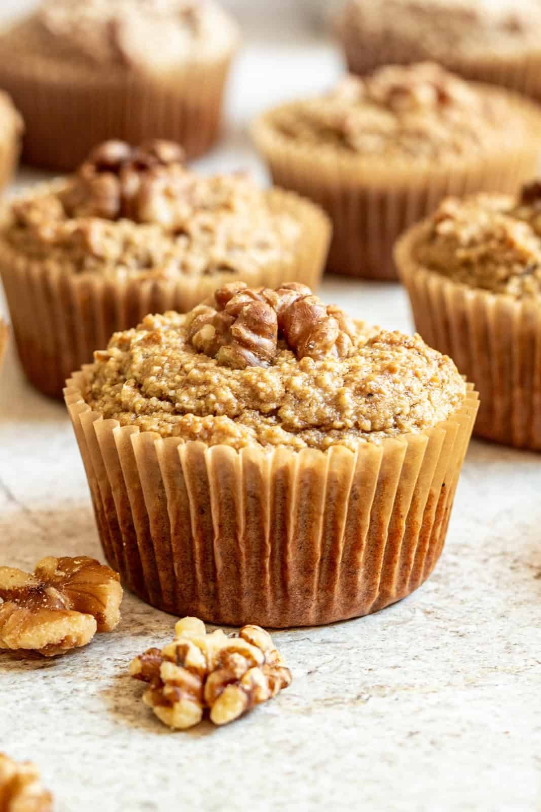 Vegan Walnut Muffins (Oil-Free)